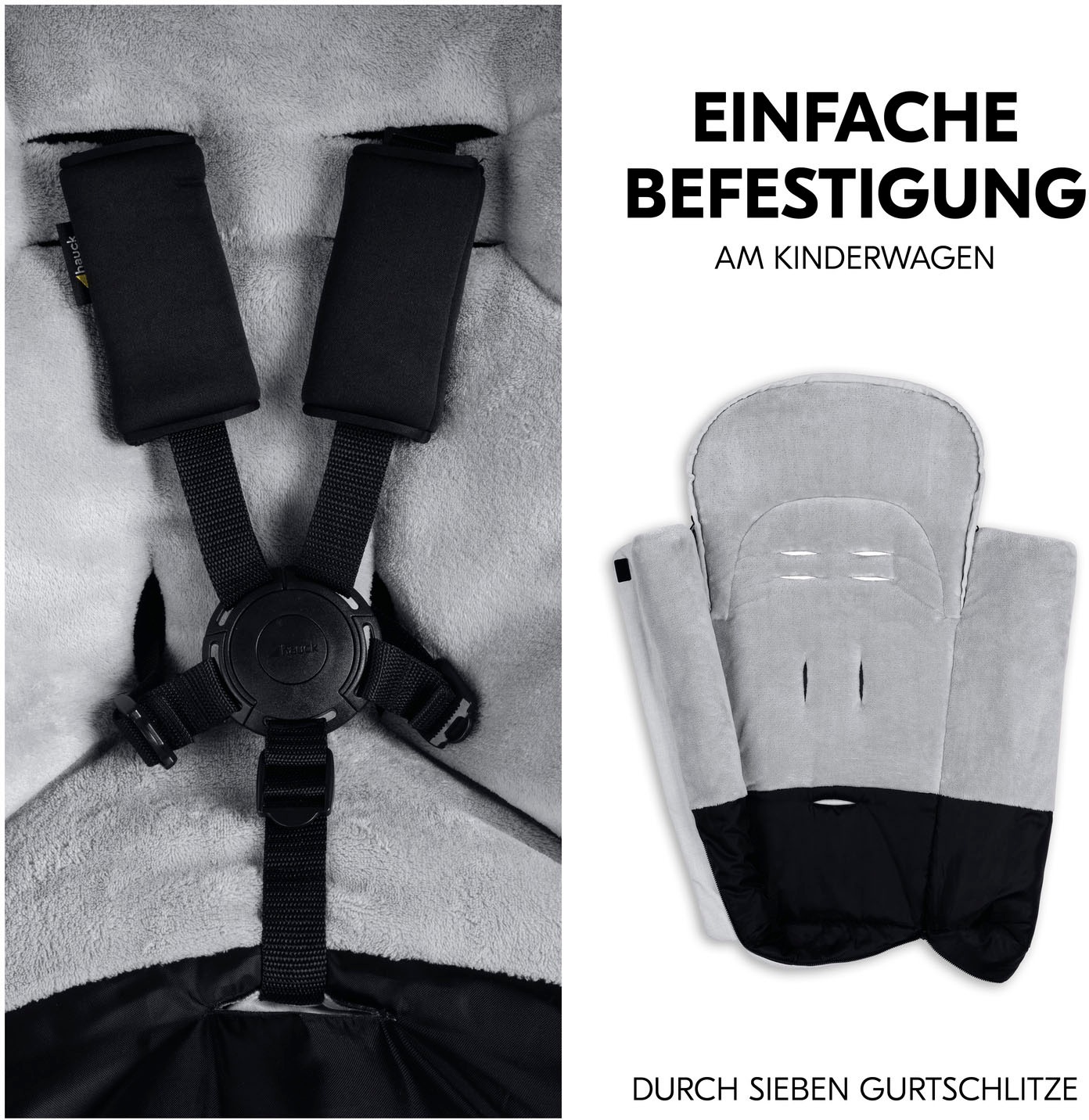 Hauck Fußsack »Pushchair Footmuff Winter, grey«
