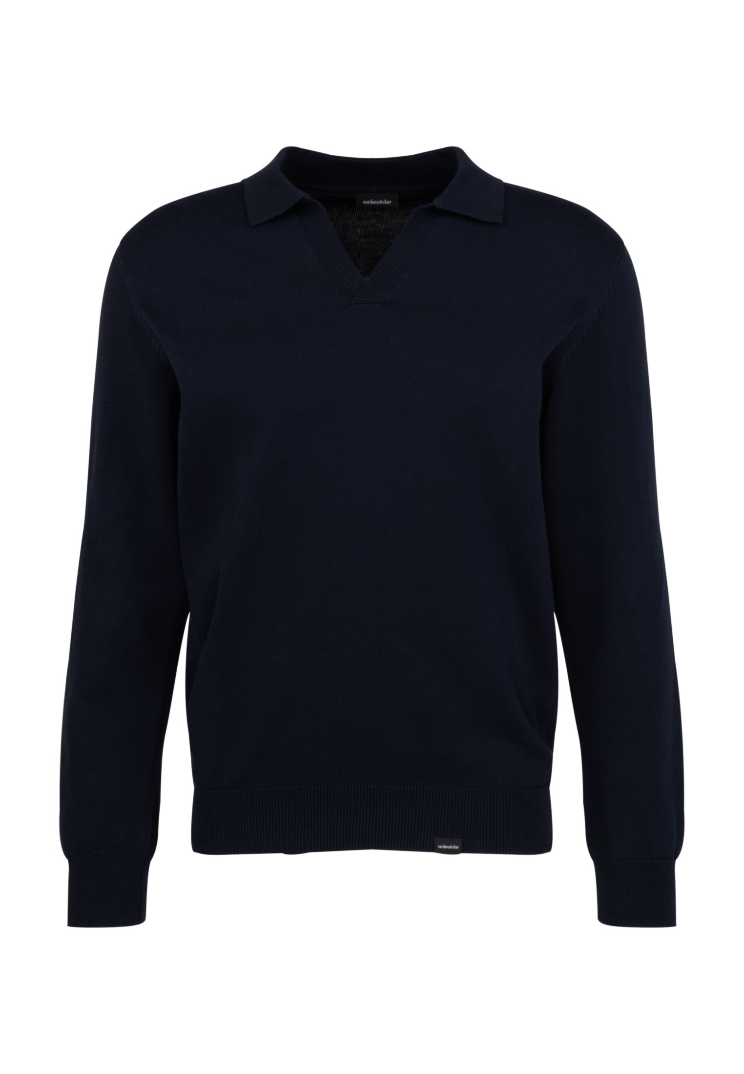 seidensticker Strickpullover »Regular«, Langarm Kragen Uni