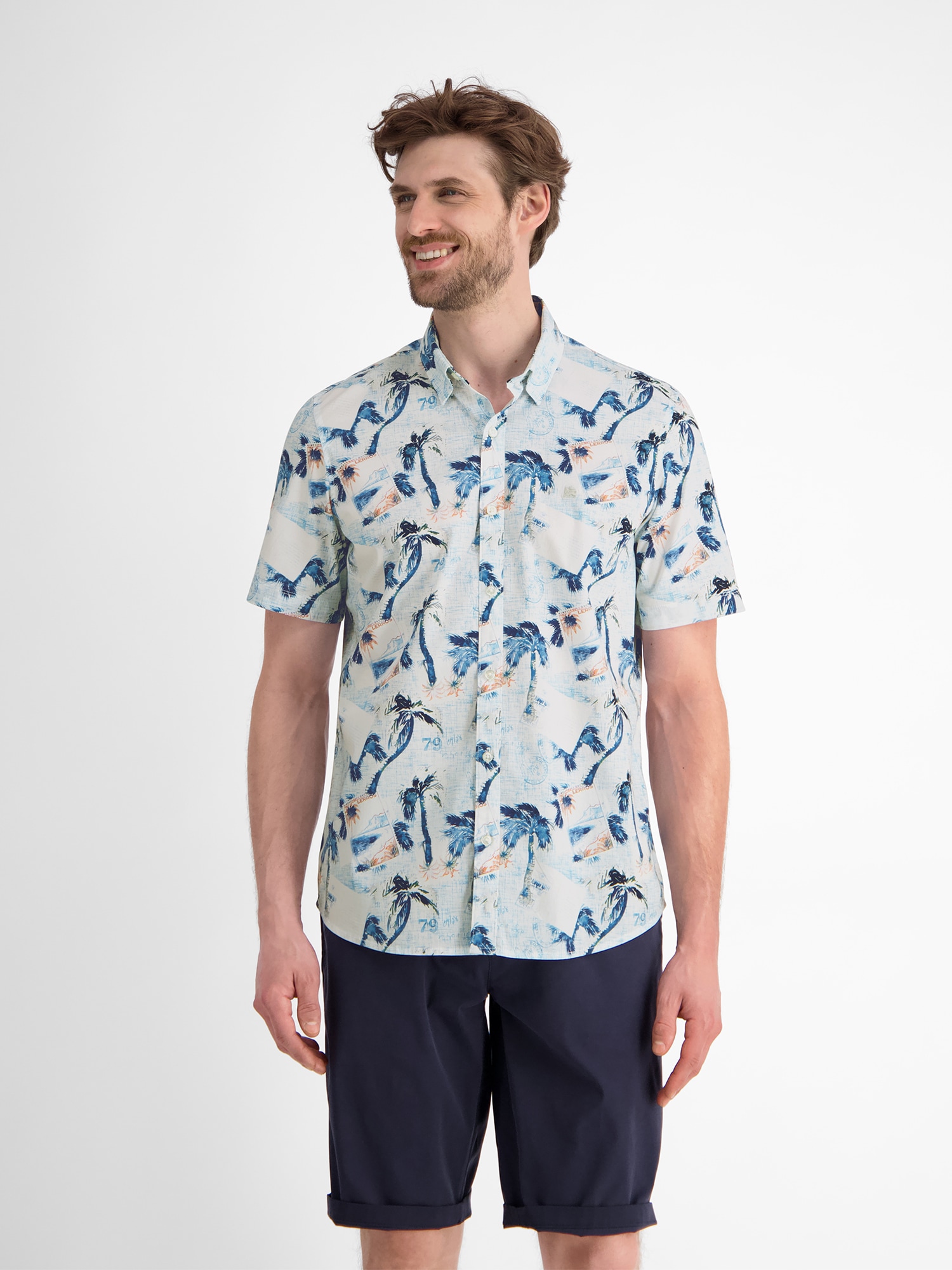 LERROS Kurzarmhemd »Kurzarmhemd mit grafischem Druck«