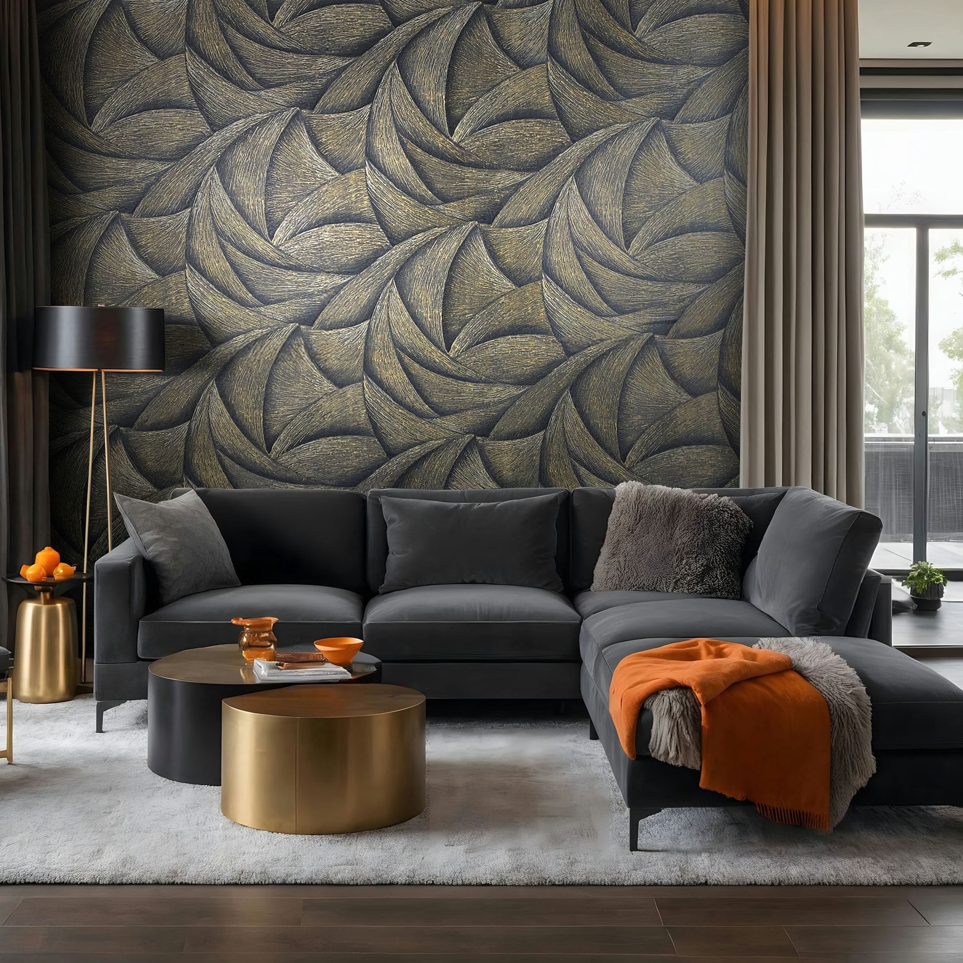 Marburg Vliestapete »Tapete Calm Waves«, geometrisch, moderne Vliestapete f günstig online kaufen