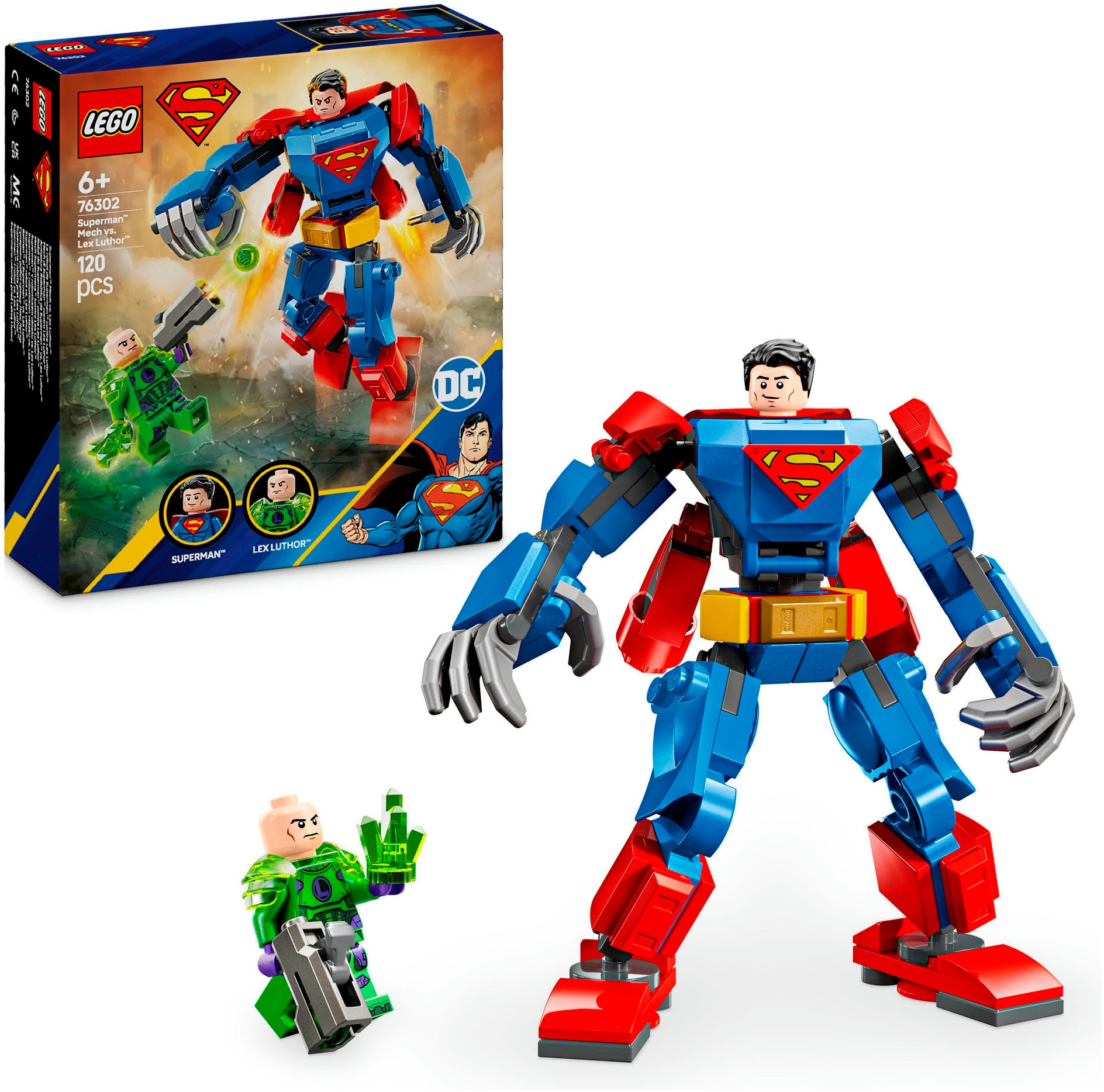 LEGO® Konstruktionsspielsteine »Superman™ Mech vs. Lex Luthor™ (76302), LEG günstig online kaufen