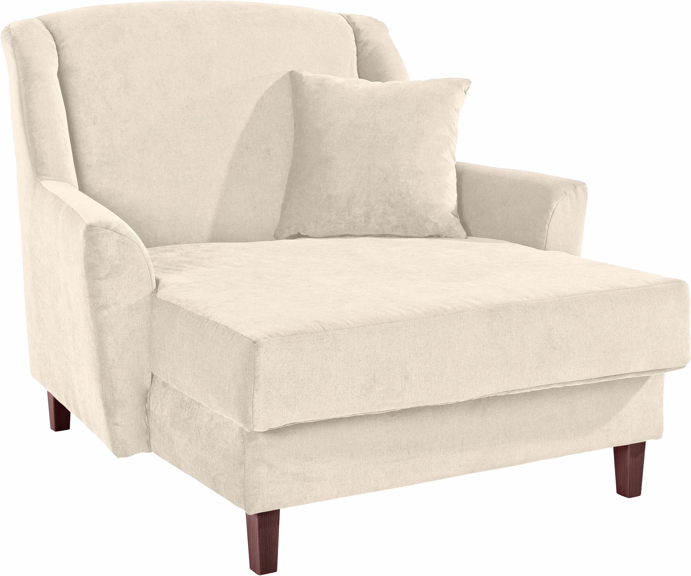 Max Winzer® XXL-Sessel »Julia, Megasessel mit Platz für 2, komfortabel und bequem«, Loungesessel in Ohrenbackenoptik, zeitlos und elegant, Holzfuß