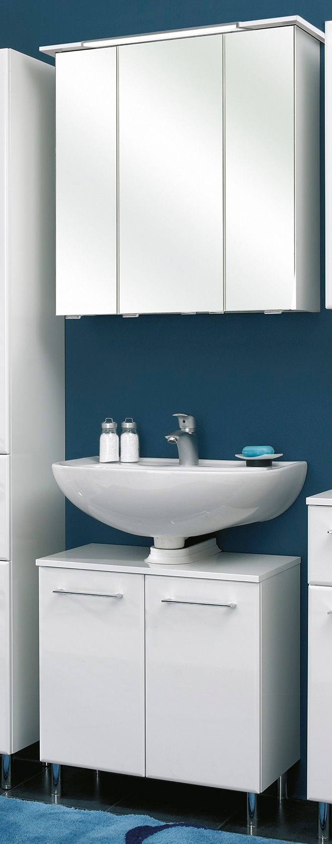 Saphir Badmöbel-Set »Quickset 376 2-teilig, Waschbeckenunterschrank und LED günstig online kaufen