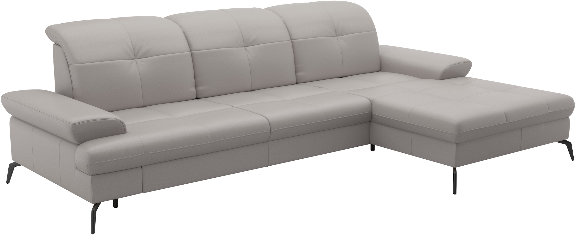 sit&more Ecksofa »Amica, L-Form, inkl. Sitztiefenverstellung & Armteilverstellung«, wahlweise mit Bettfunktion, Bettkasten und Kopfteilverstellung
