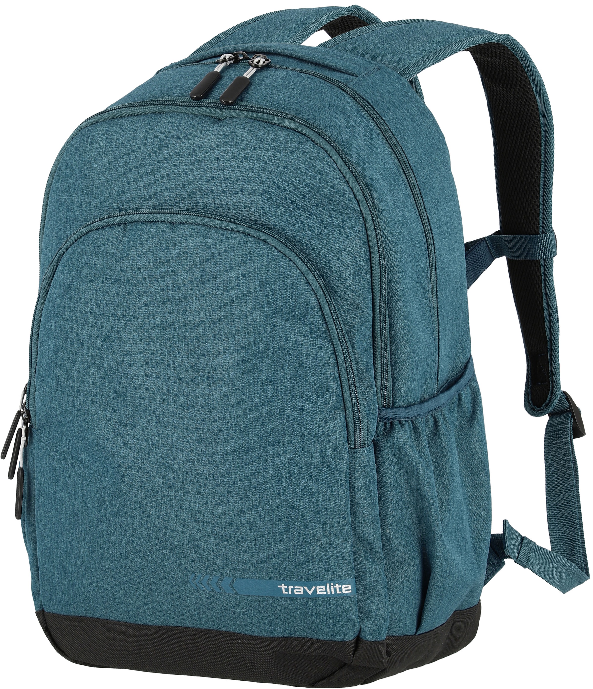 travelite Laptoprucksack »Kick Off L, 45 cm, petrol«, Freizeitrucksack Arbeitsrucksack Schulrucksack Reiserucksack