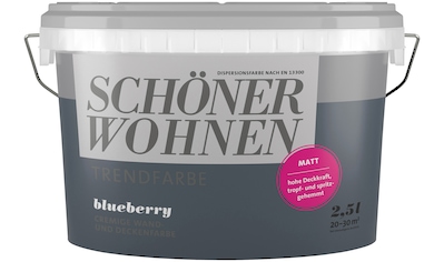SCHÖNER WOHNEN-Kollektion Wand- und Deckenfarbe »Trendfarbe, matt«, Blueberry,... kaufen