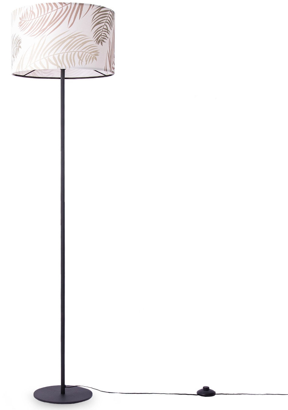 Paco Home Stehlampe »Kuba 123«, 1 flammig, Leuchtmittel E27 | ohne Leuchtmittel, Wohnzimmer Stehleuchte Schlafzimmer Lampen E27 Deko Wohnzimmer Palme