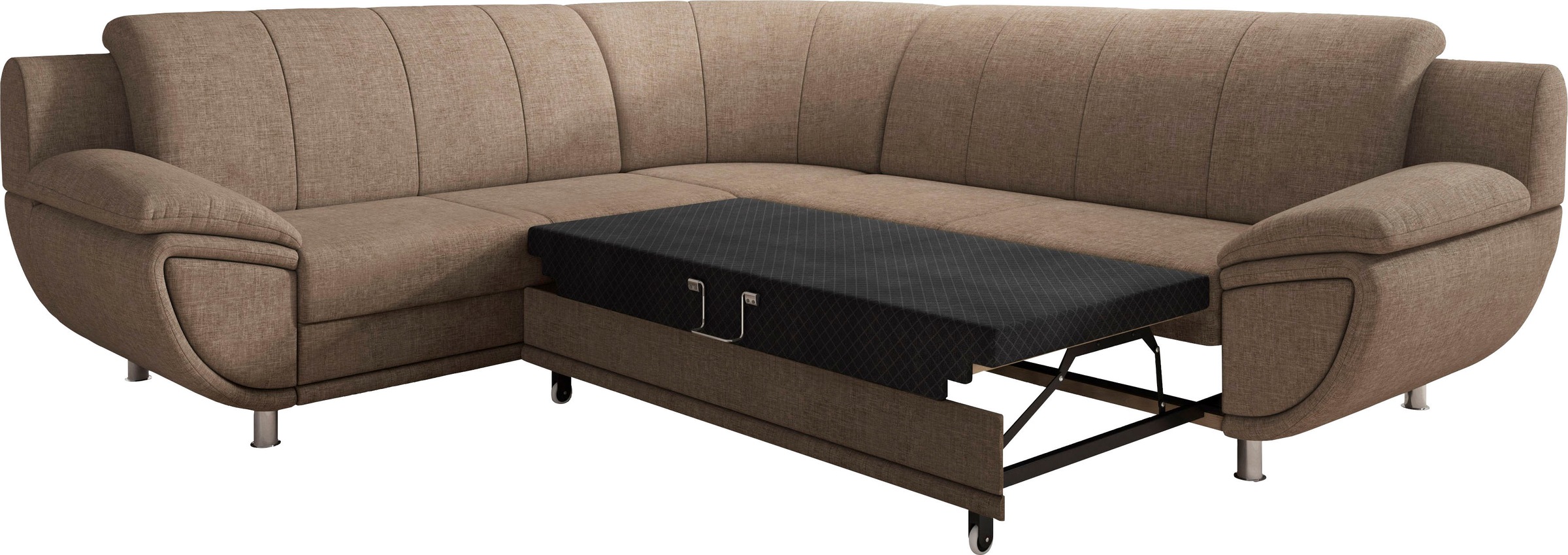 TRENDMANUFAKTUR Ecksofa »Rondo II, zeitlos & elegant, bequeme Armlehnen, L- günstig online kaufen