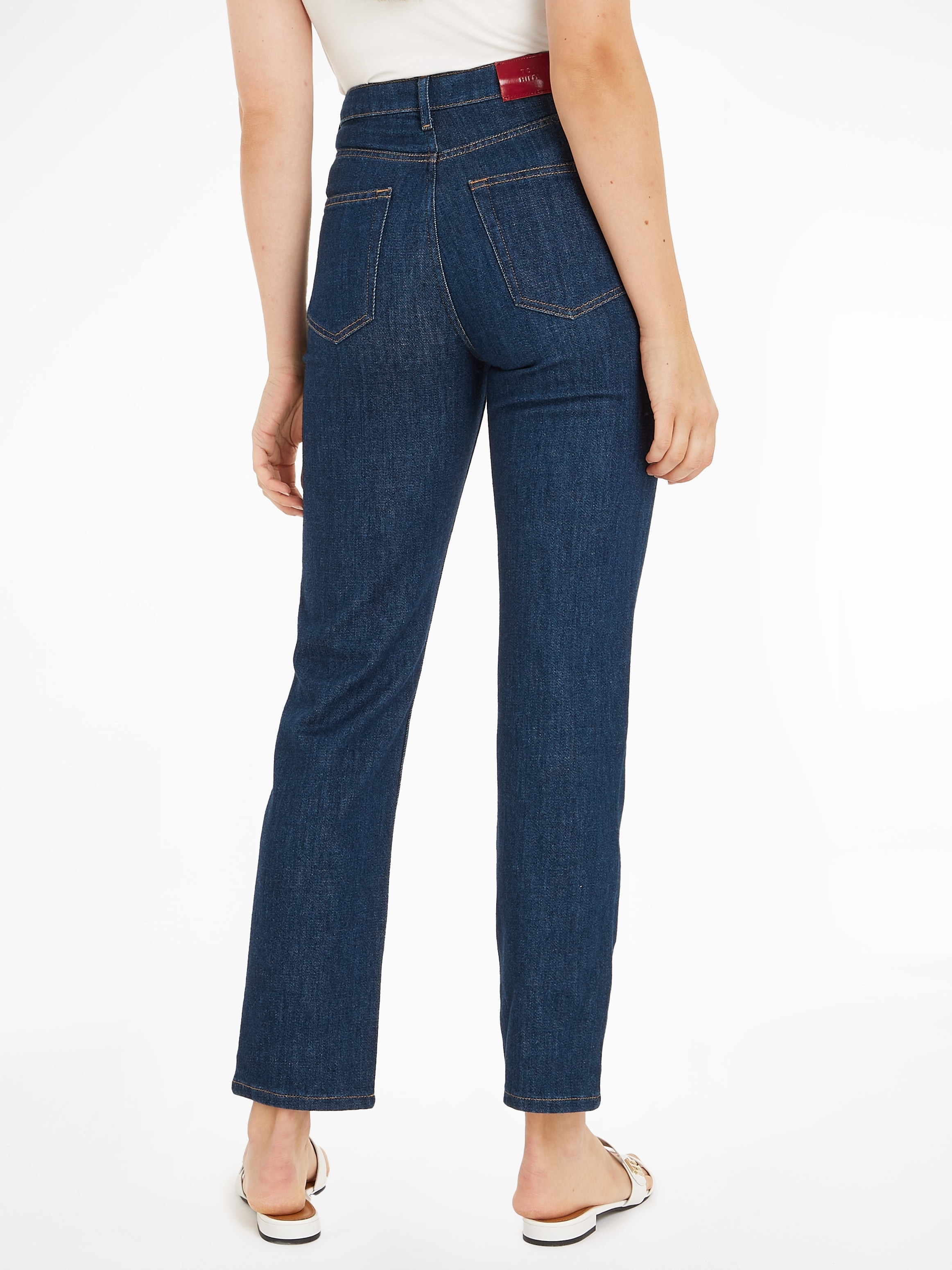 Tommy Hilfiger Straight-Jeans Leder-Badge Hilfiger mit online kaufen STRAIGHT HW«, »CLASSIC Tommy