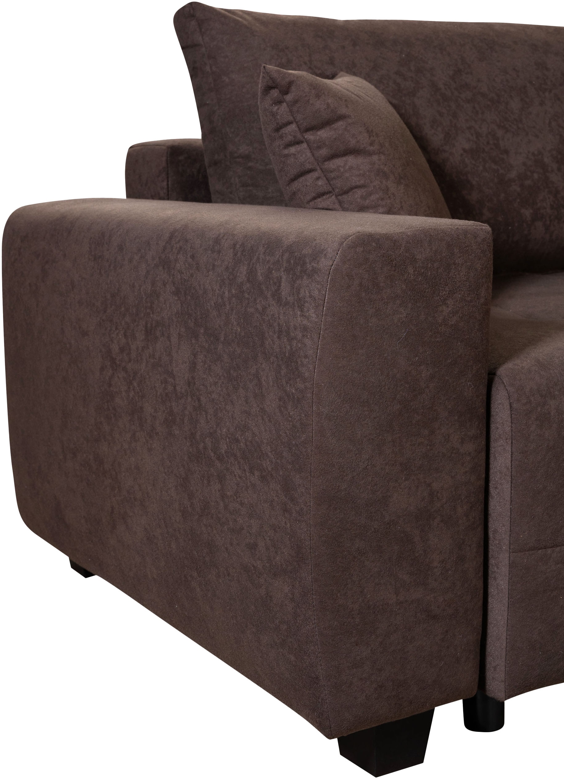 OTTO home Ecksofa »Bella Couch L-Form, B: 234 cm - OTTO. Verlässliche Qualität.« optional Schlaffunktion & Bettkasten, mit Zierkissen