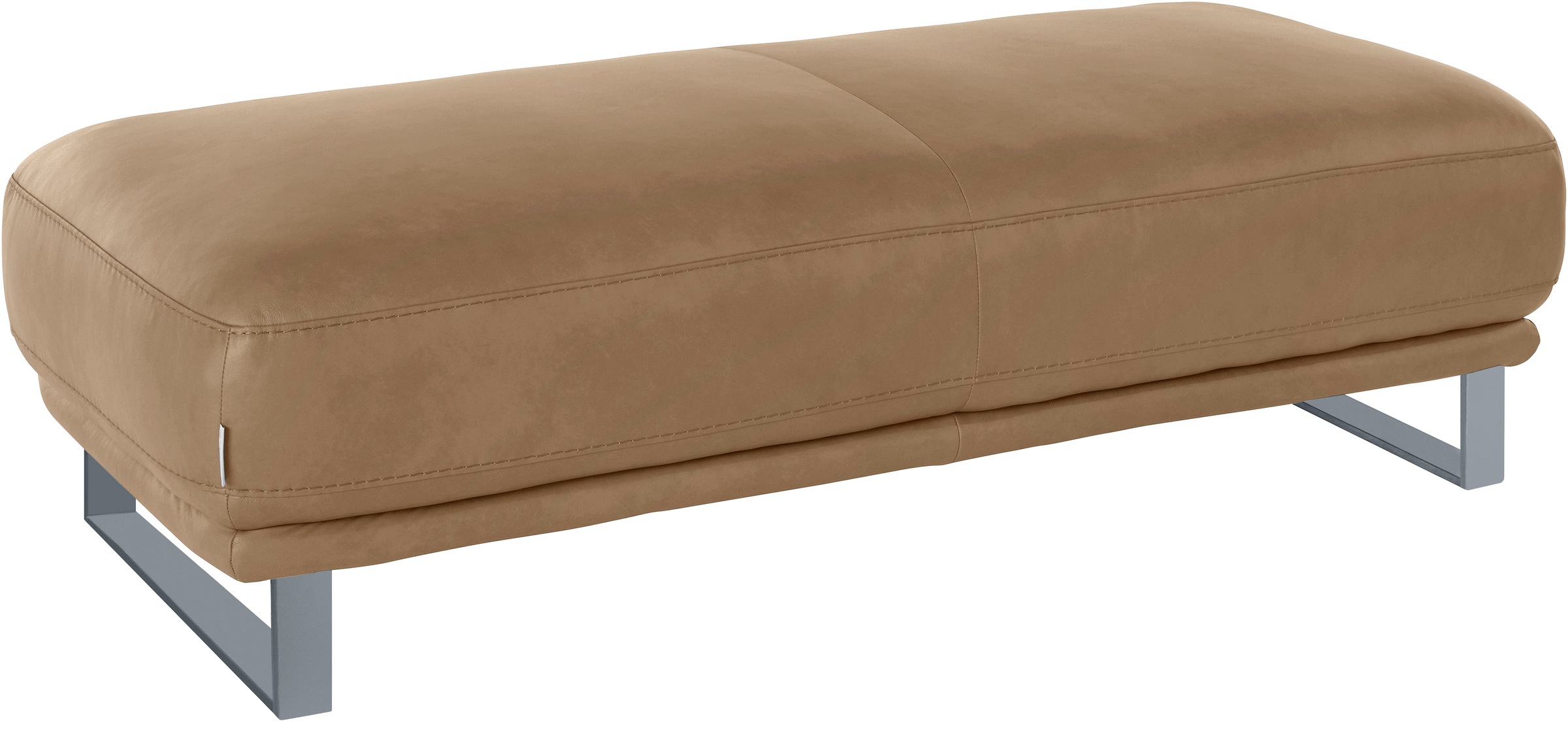 W.SCHILLIG Hocker »montanaa«, mit Metallkufen in Silber matt, Breite 141 cm