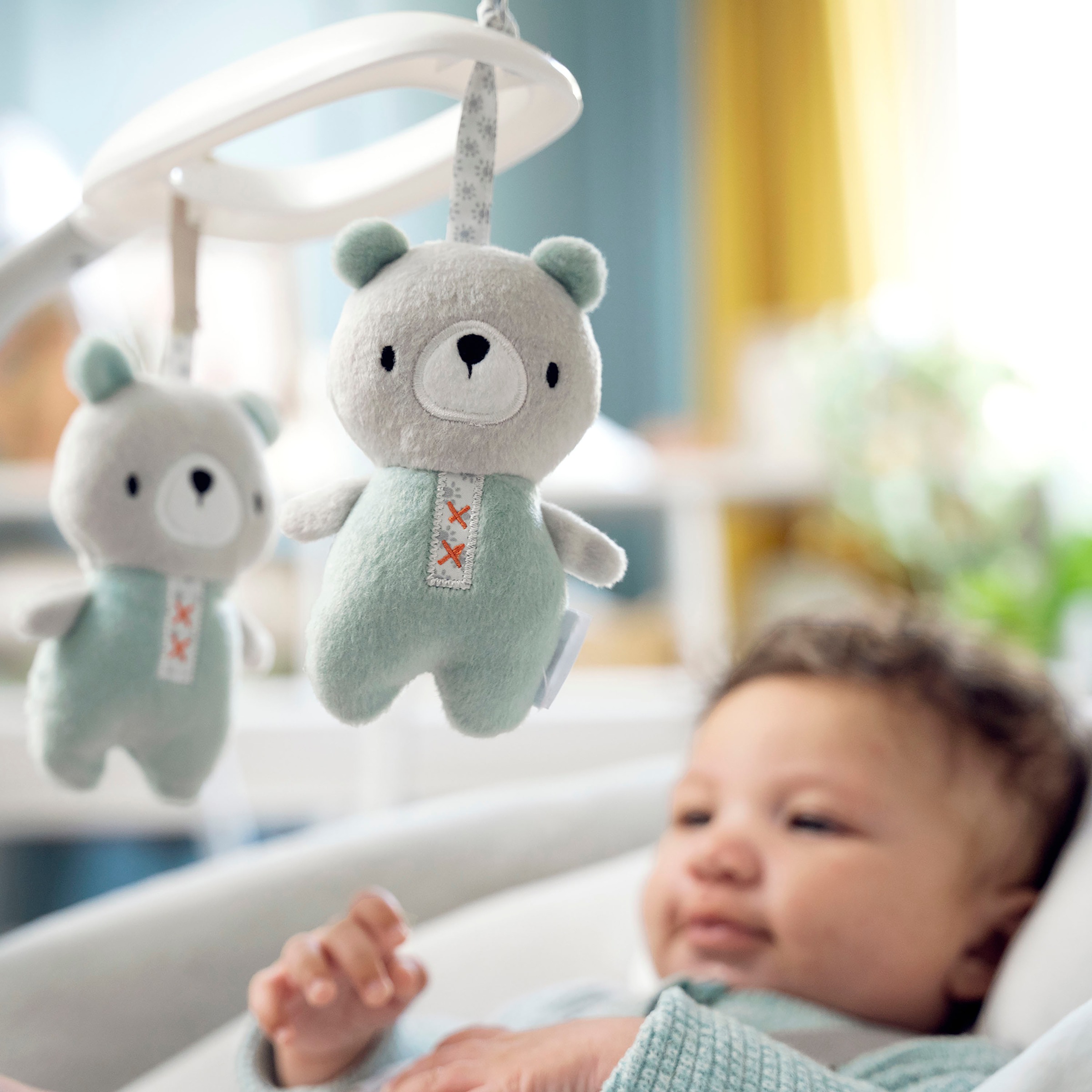 ingenuity Babywippe »SimpleComfort Compact Soothing Swing & Rocker - Raylan«, mit Sound-Effekt