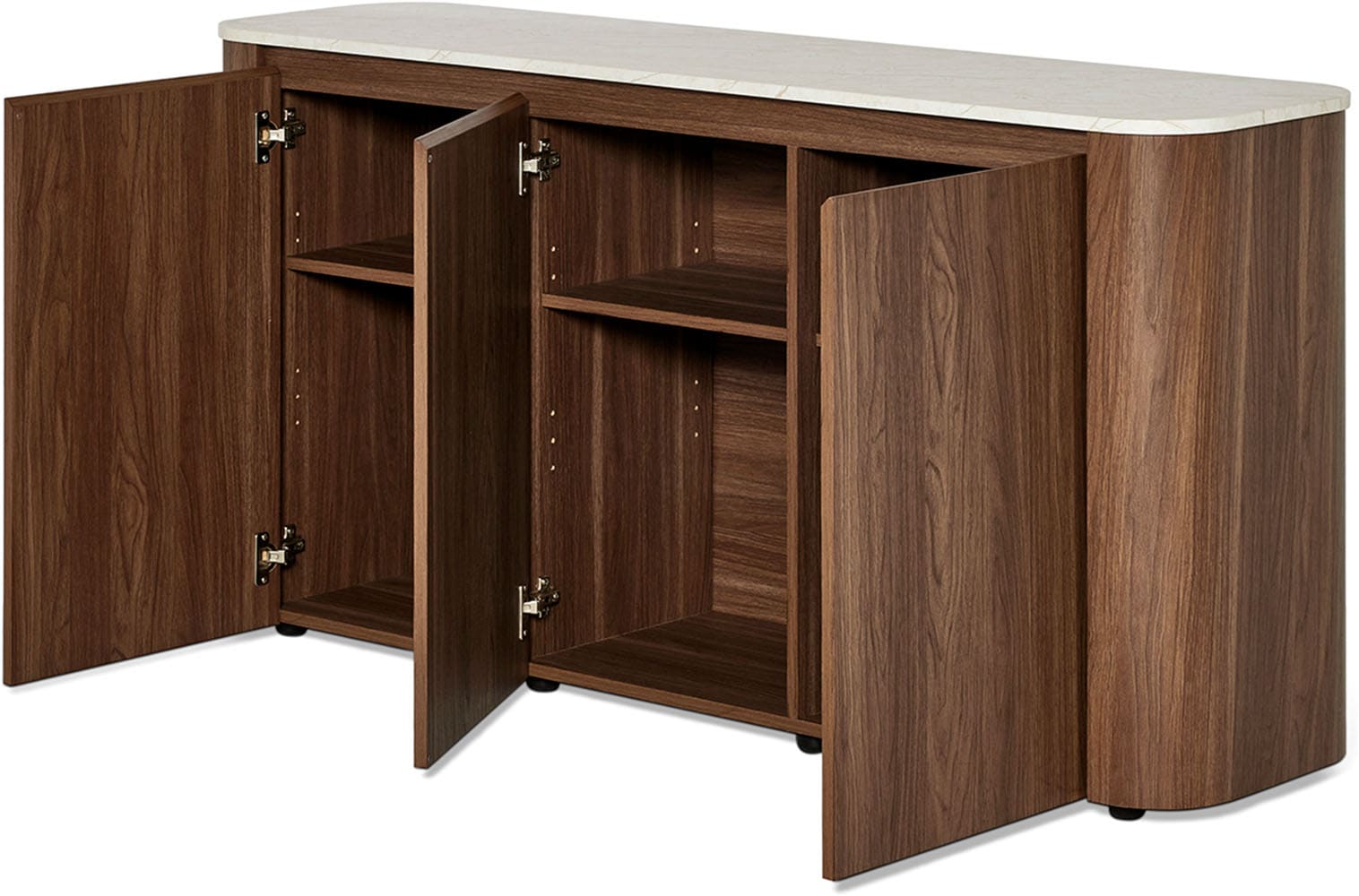 Jahnke Sideboard »TRESOR SB 150« Sideboard, Marmor Look, grifflose Optik, 3 Türen, Breite:150 cm