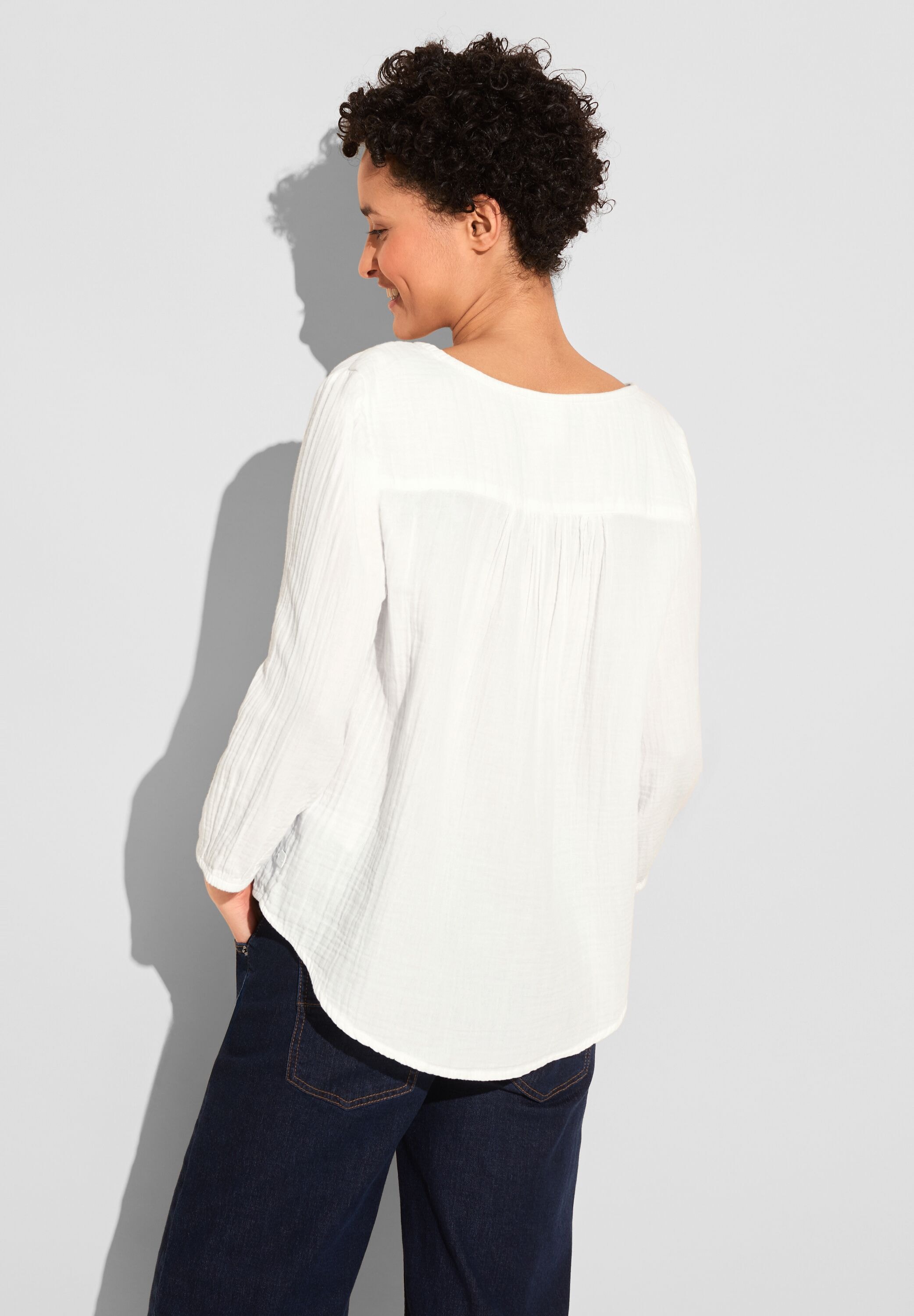 STREET ONE Longbluse, mit Knopfleiste