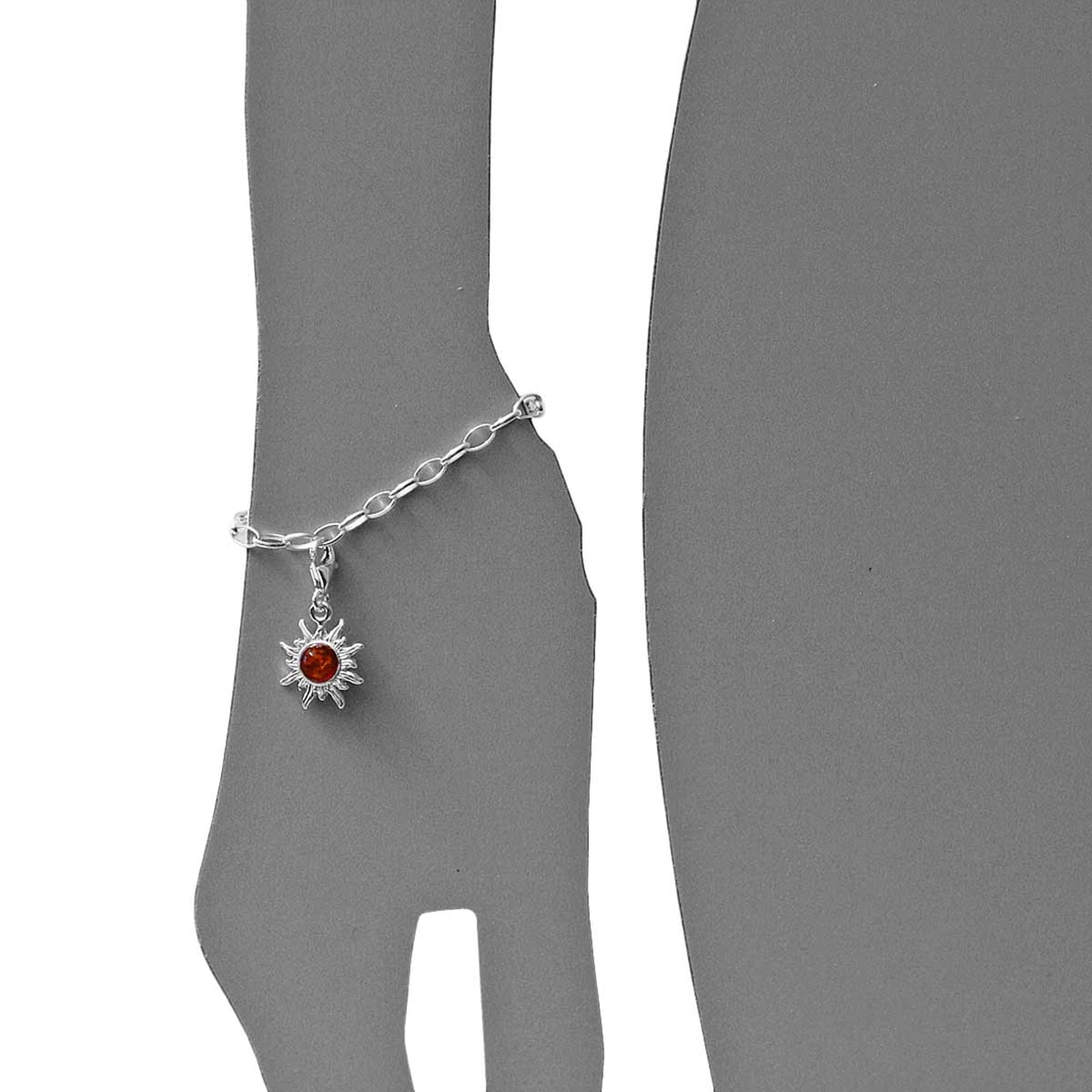 OSTSEE-SCHMUCK Kettenanhänger »Ostsee-Schmuck Charm-Einhänger Sonne 14 mm« (1 Stk. tlg.)