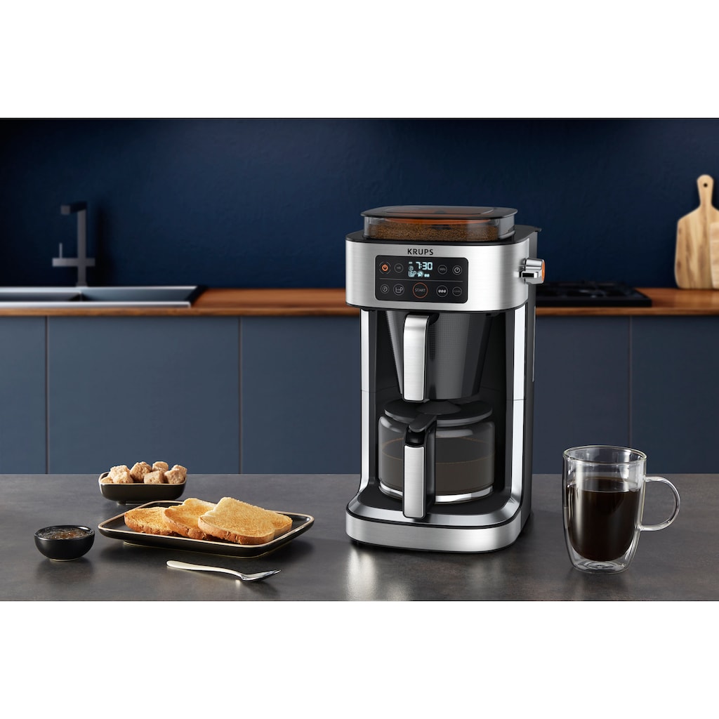 Krups Filterkaffeemaschine »KM760D Aroma Partner«, 1,25 l Kaffeekanne