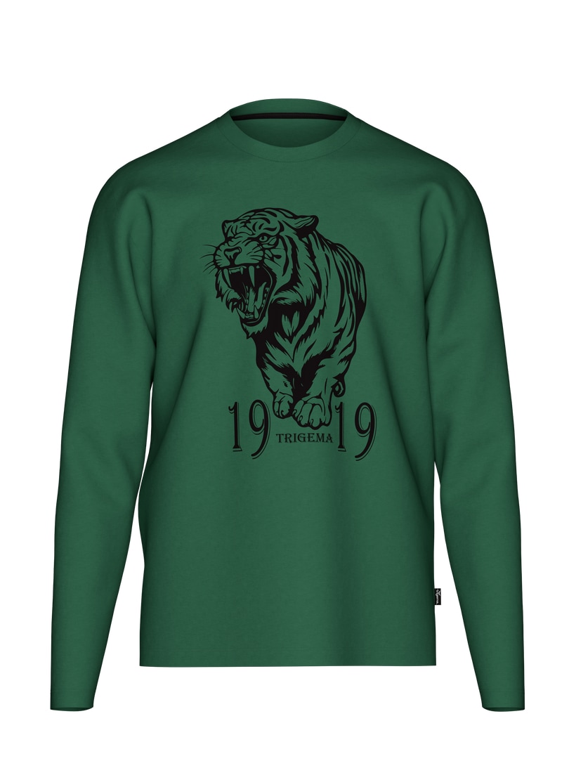 Trigema Longsleeve »TRIGEMA Langarmshirt mit großem Tiger-Printmotiv« 1 Stk. tlg.