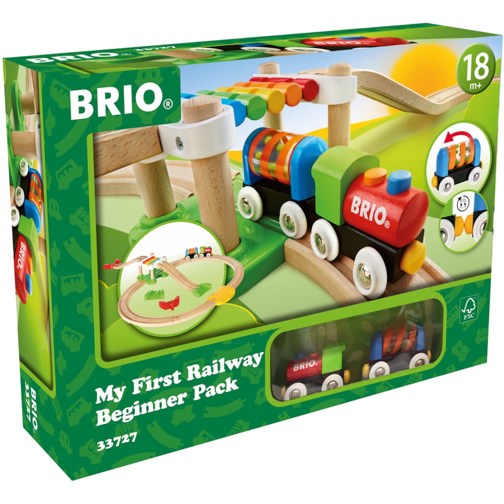 BRIO® Spielzeug-Eisenbahn »BRIO® WORLD, Mein erstes Bahn Spiel Set«, (Set)