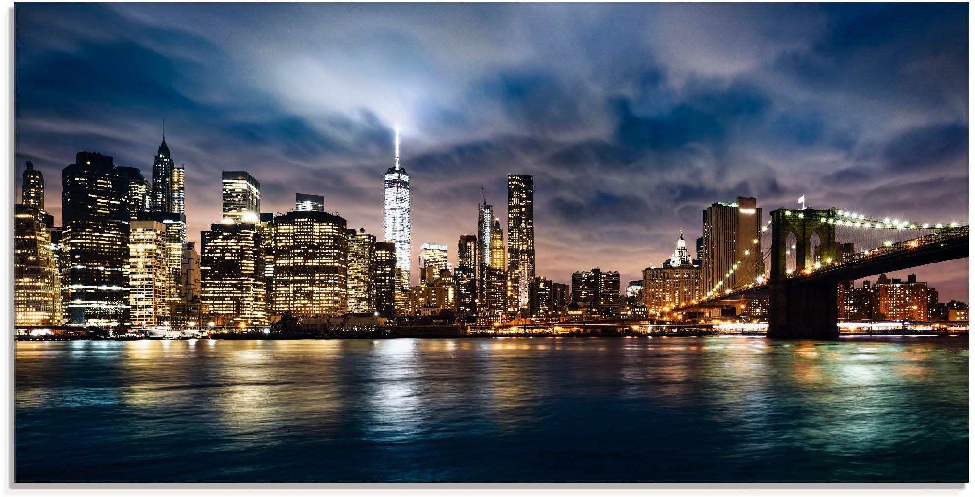 Artland Glasbild »Sonnenaufgang über Manhattan«, Amerika, (1 St.) günstig online kaufen