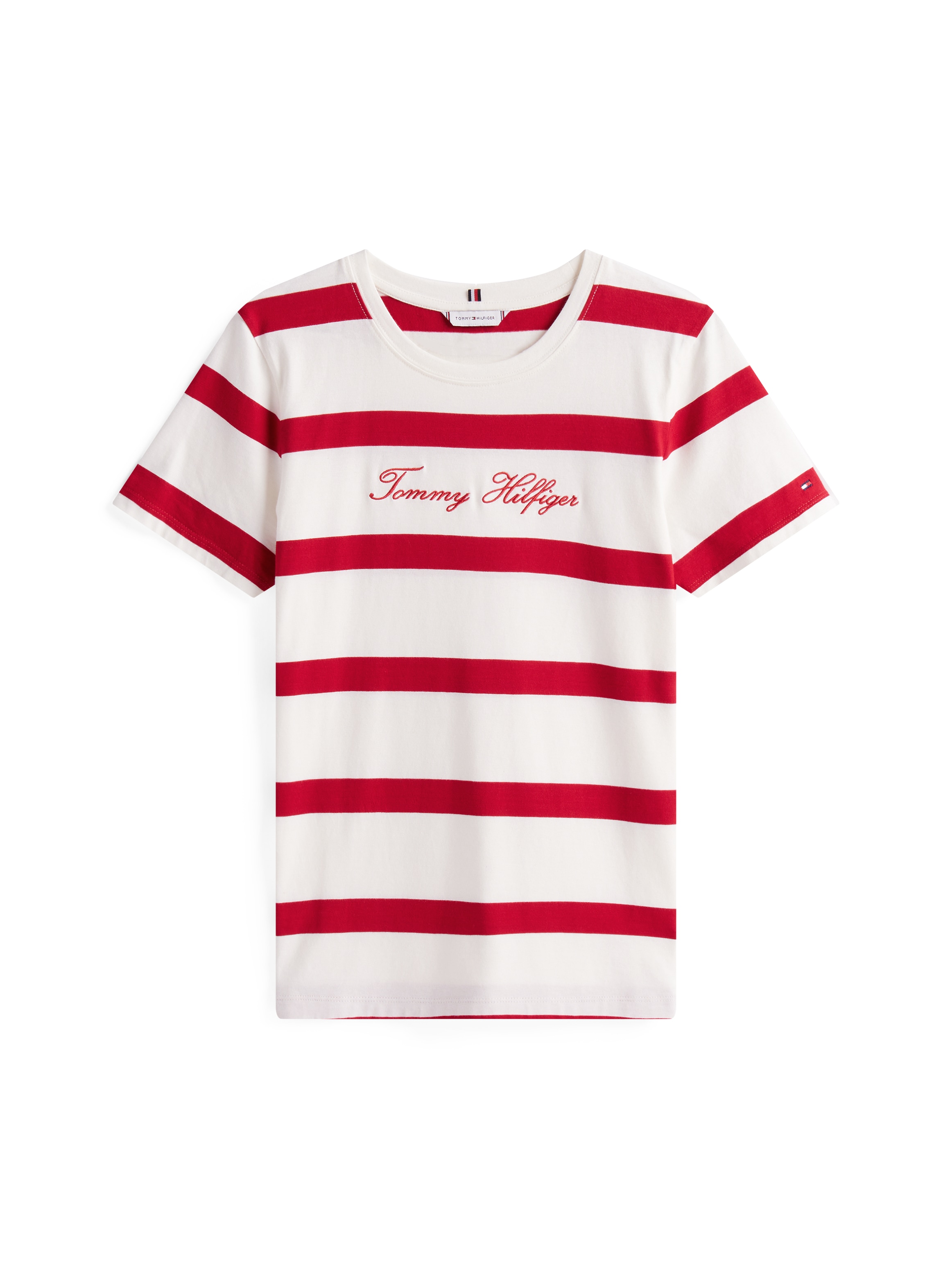 Tommy Hilfiger Kurzarmshirt »SCRIPT REG C-NK SS T-SHIRT«, mit Tommy Hilfiger Script Logo-Schriftzug