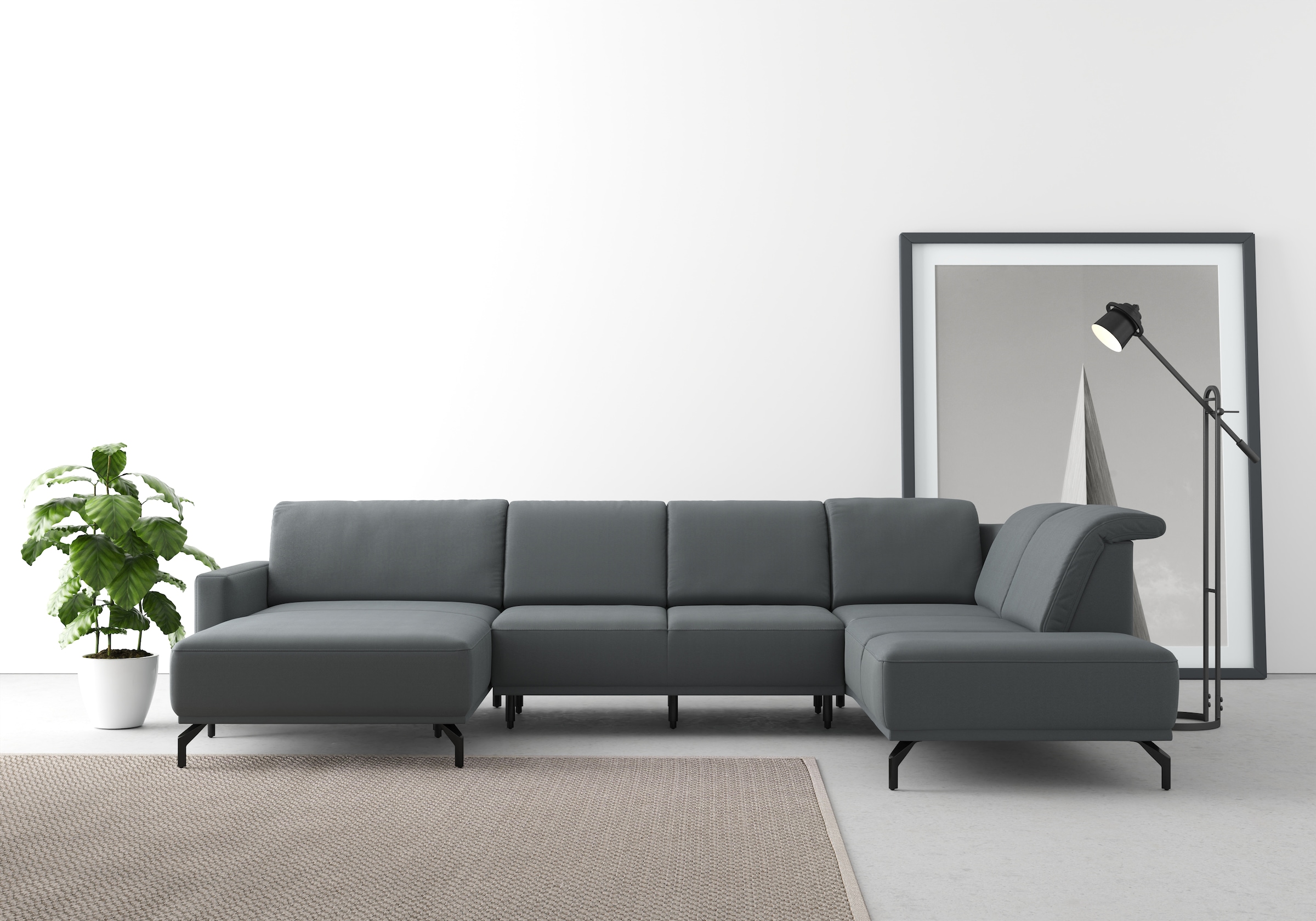 sit&more Wohnlandschaft »Bailando U-Form« wahlweise mit Kopfteilverstellung günstig online kaufen