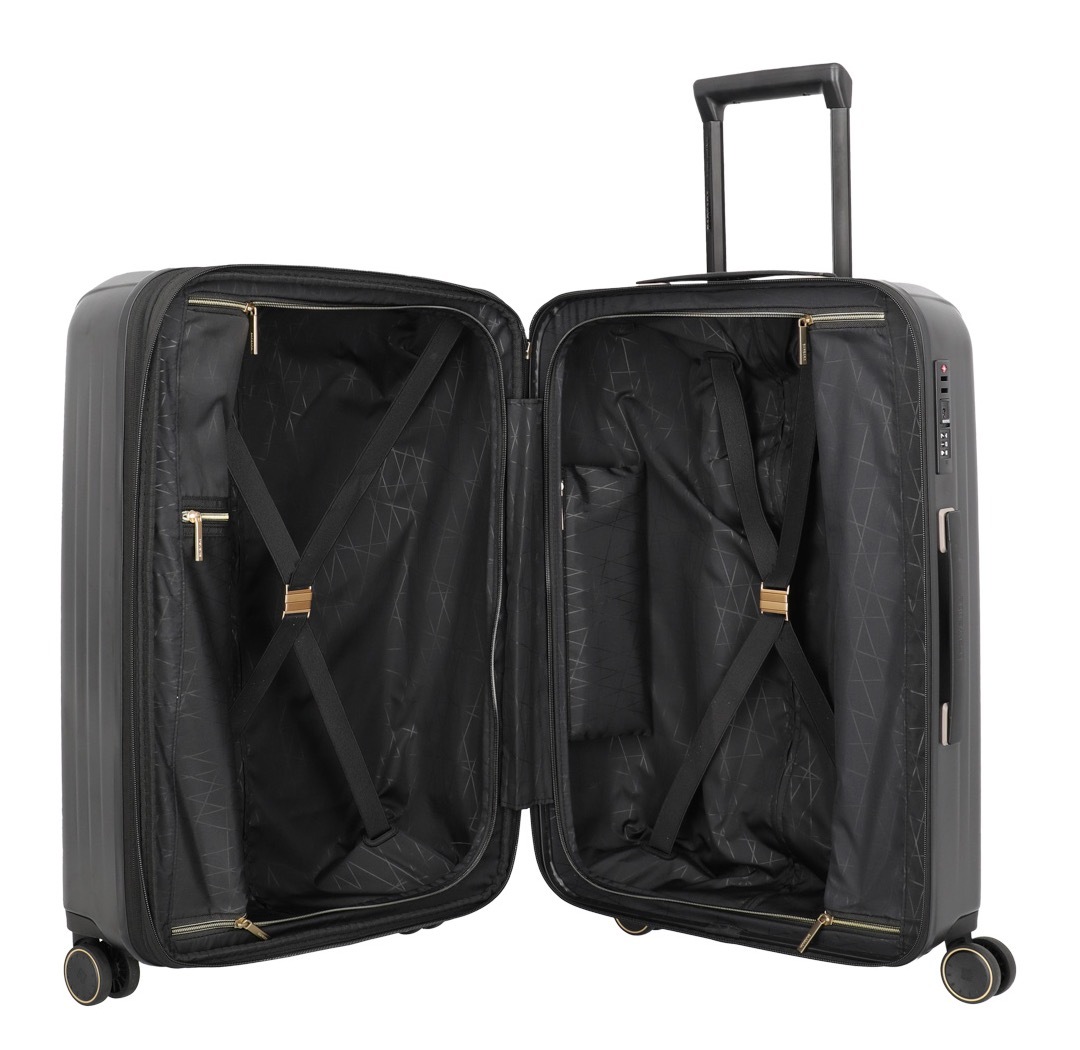 travelite Hartschalen-Trolley »BARBARA & travelite | BARBARA NOVELTY, verschiedene Größen und Farben«, 4 Rollen, Hartschalen-Kofferset Reisegepäck Volumenerweiterung bei M