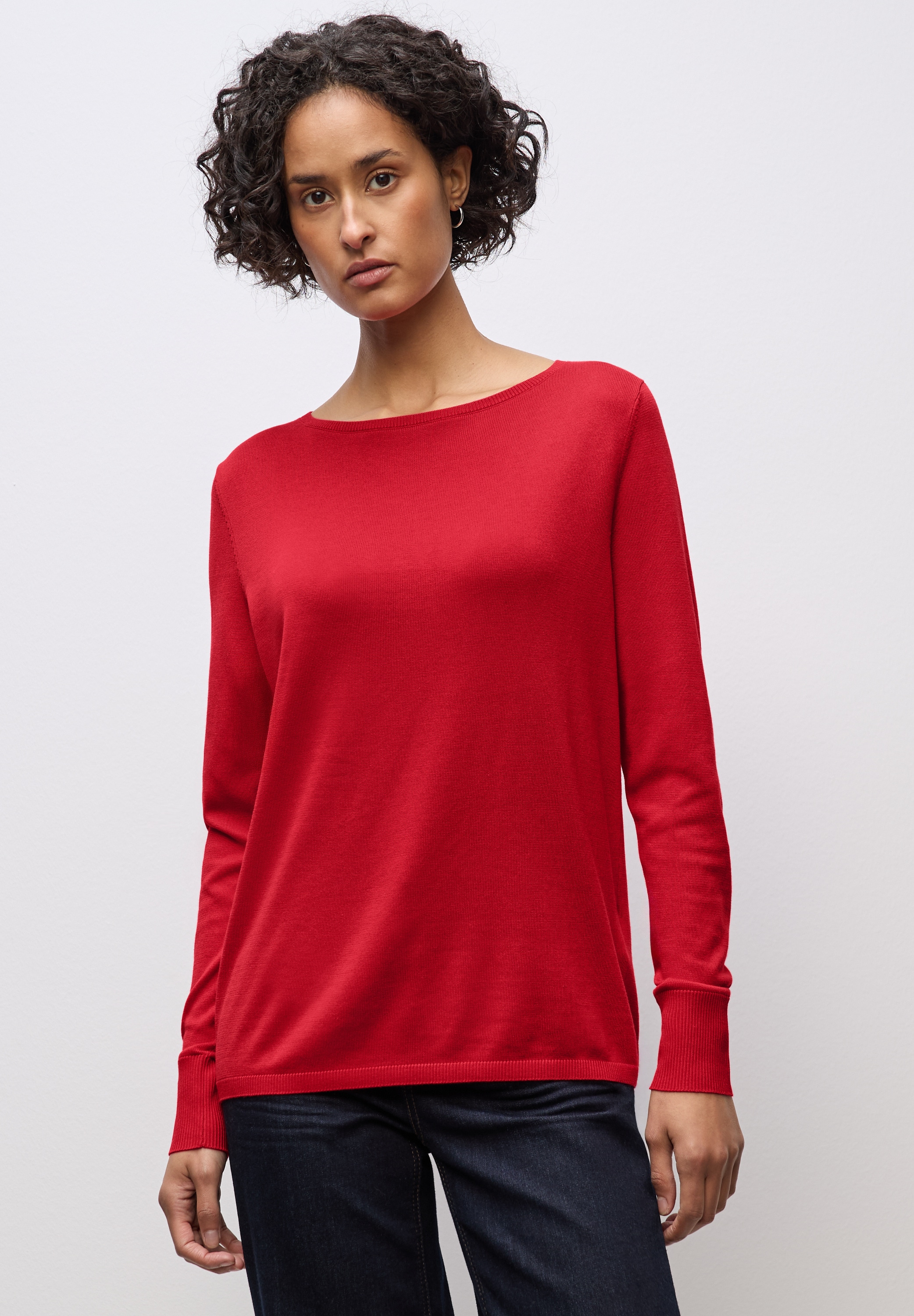 STREET ONE Strickpullover mit U-Boot-Ausschnitt