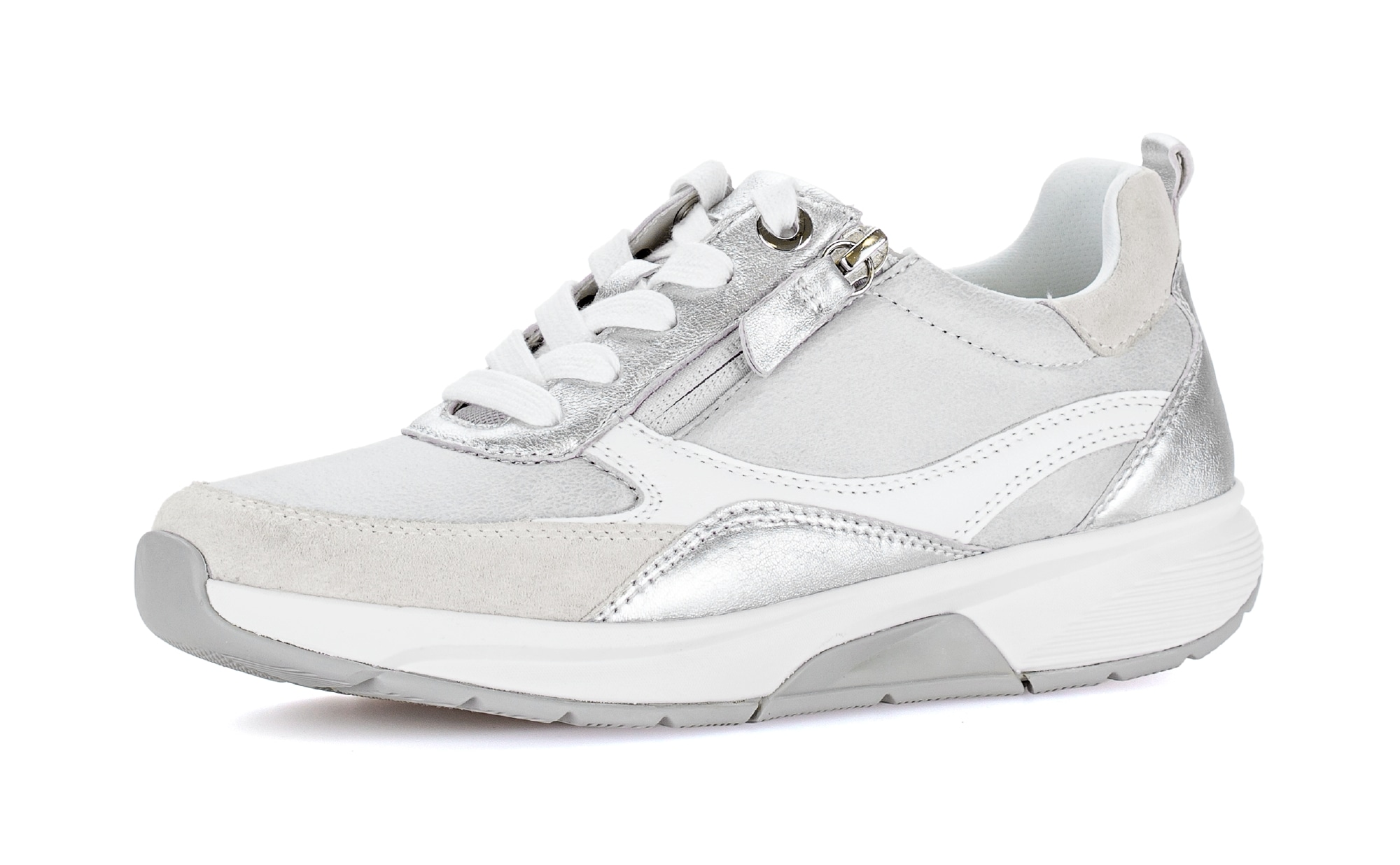 rollingsoft Plateausneaker  , Freizeitschuh, Halbschuh, Schnürschuh mit Kontrastbesatz, G-Weite