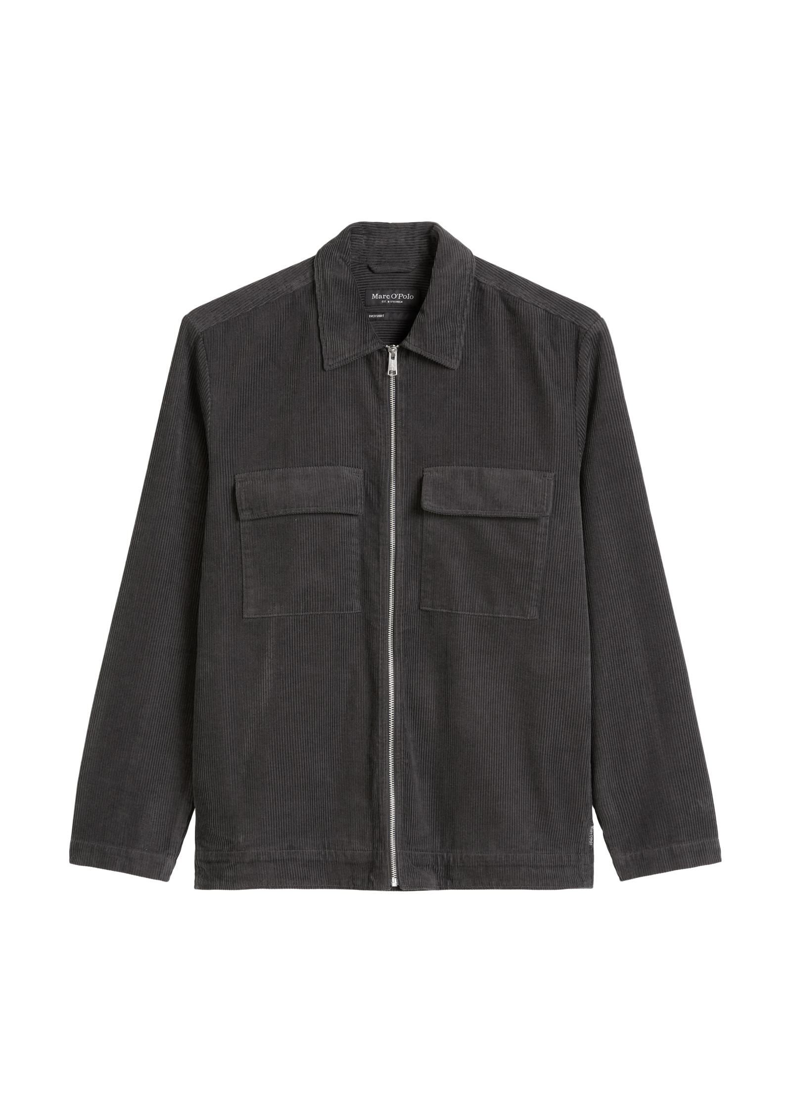 Marc O'Polo Hemdjacke, Reißverschluss, Brusttaschen, Lockerer Fit