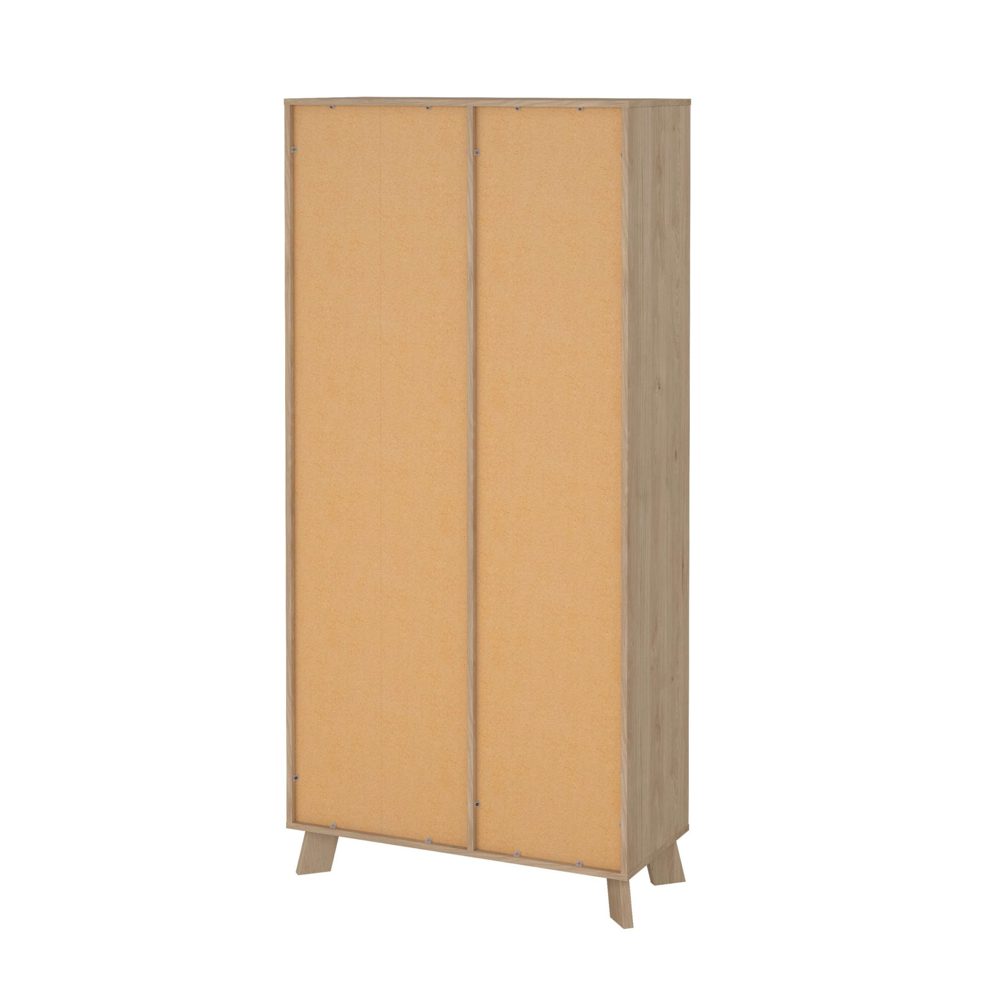 andas Vitrine »Ikast Vitrinenschrank, Standvitrine, Schrank, Stauraum«, 2 Türen, 3 offene Fächer, Breite 89 cm, Höhe 188 cm