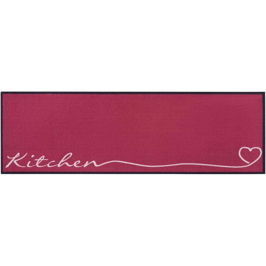 HANSE Home Küchenläufer »Kitchen Herz«, rechteckig, Kurzflor, rutschhemmend, Strapazierfähig, Pflegeleicht