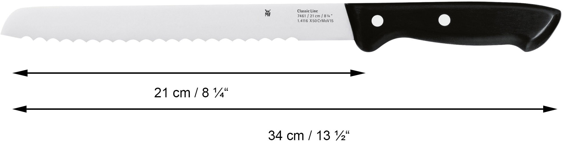 WMF Messerblock »Classic Line«, 7 tlg., Messerklingen aus Spezialklingenstahl