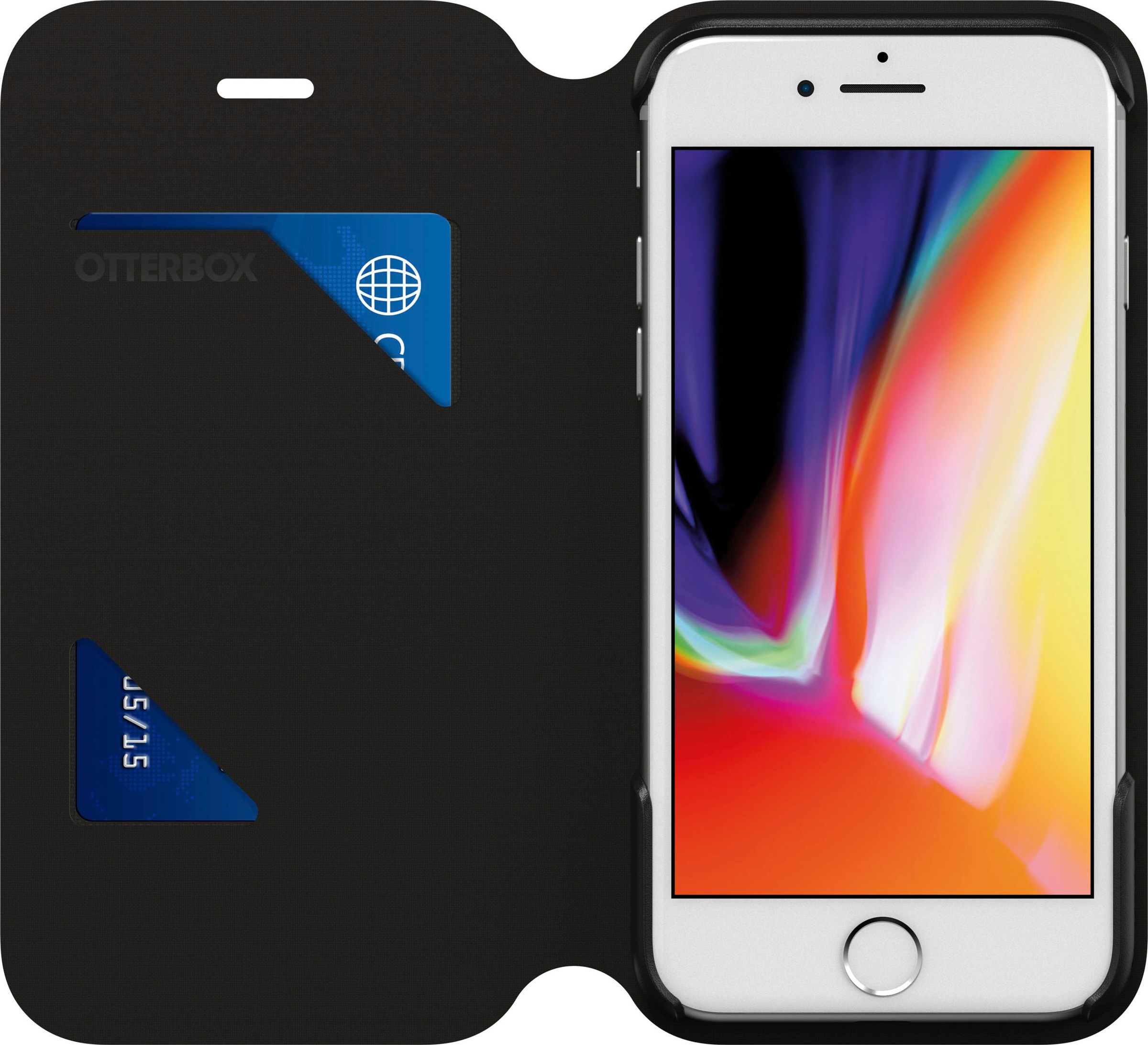 Otterbox Smartphone-Hülle »Strada Via Hülle fürApple iPhone SE (3rd/2nd gen)/8/7«, iPhone 7 / 8-iPhone SE (2020), stoßfest, sturzsicher, dünn, schützende Folio-Hülle mit Kartenhalter