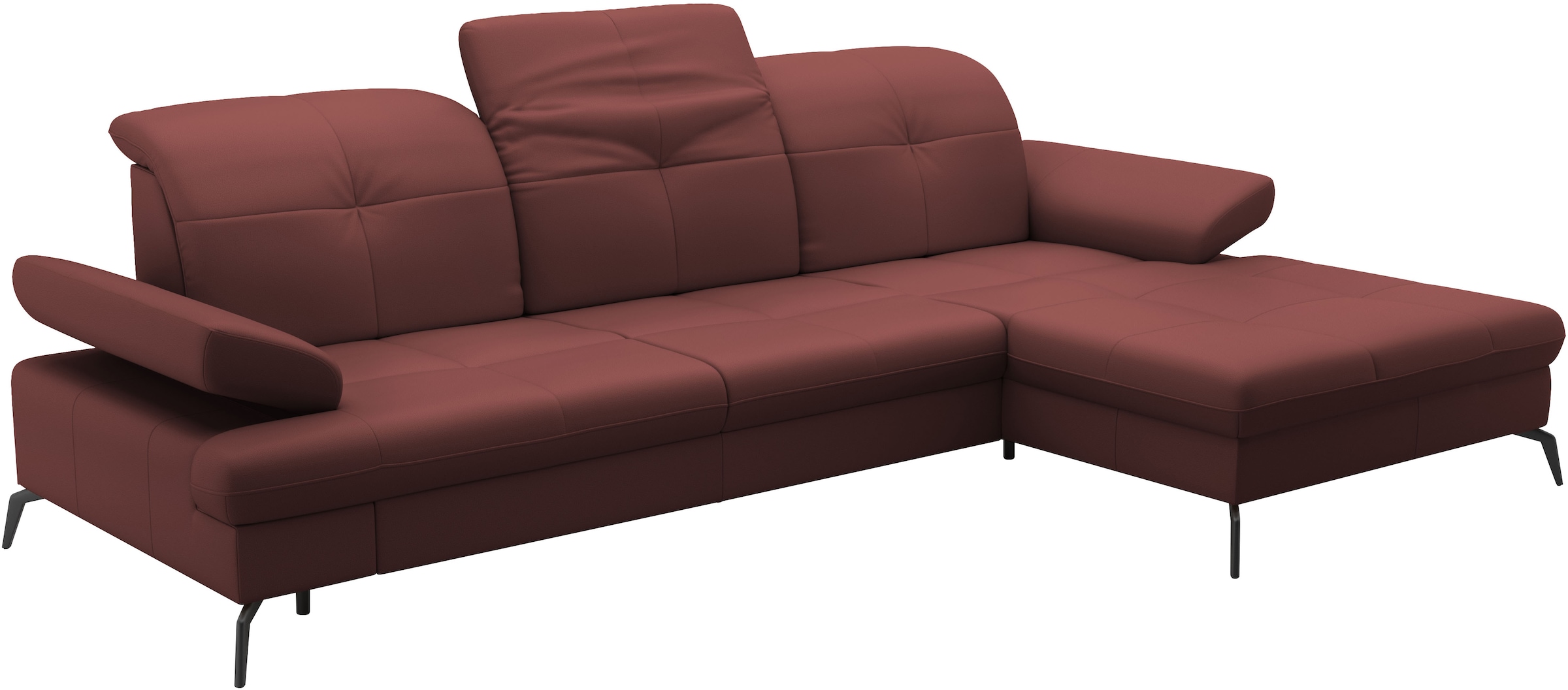 sit&more Ecksofa »Amica, L-Form, inkl. Sitztiefenverstellung & Armteilverstellung«, wahlweise mit Bettfunktion, Bettkasten und Kopfteilverstellung