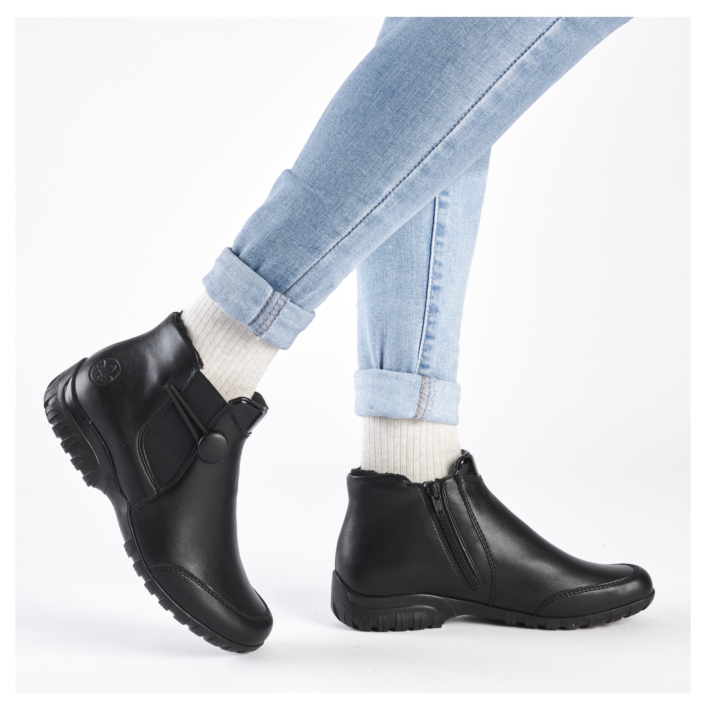 Rieker Winterstiefelette, Chelseaboots, Ankleboots mit Innenreißverschluss