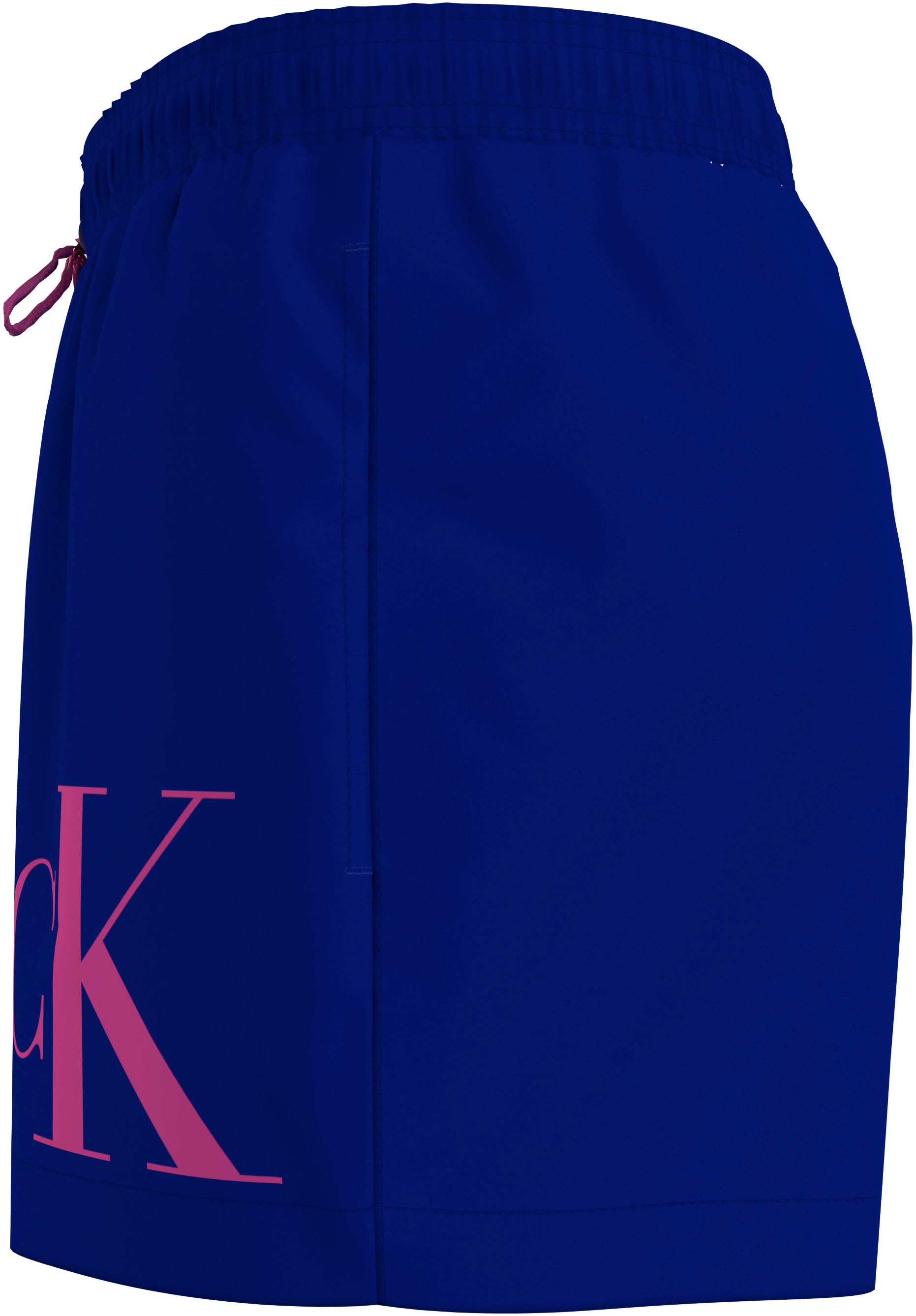 4. Bild von Calvin Klein Swimwear Badeshorts »SHORT DRAWSTRING«, mit großem Logo-Print auf dem Bein