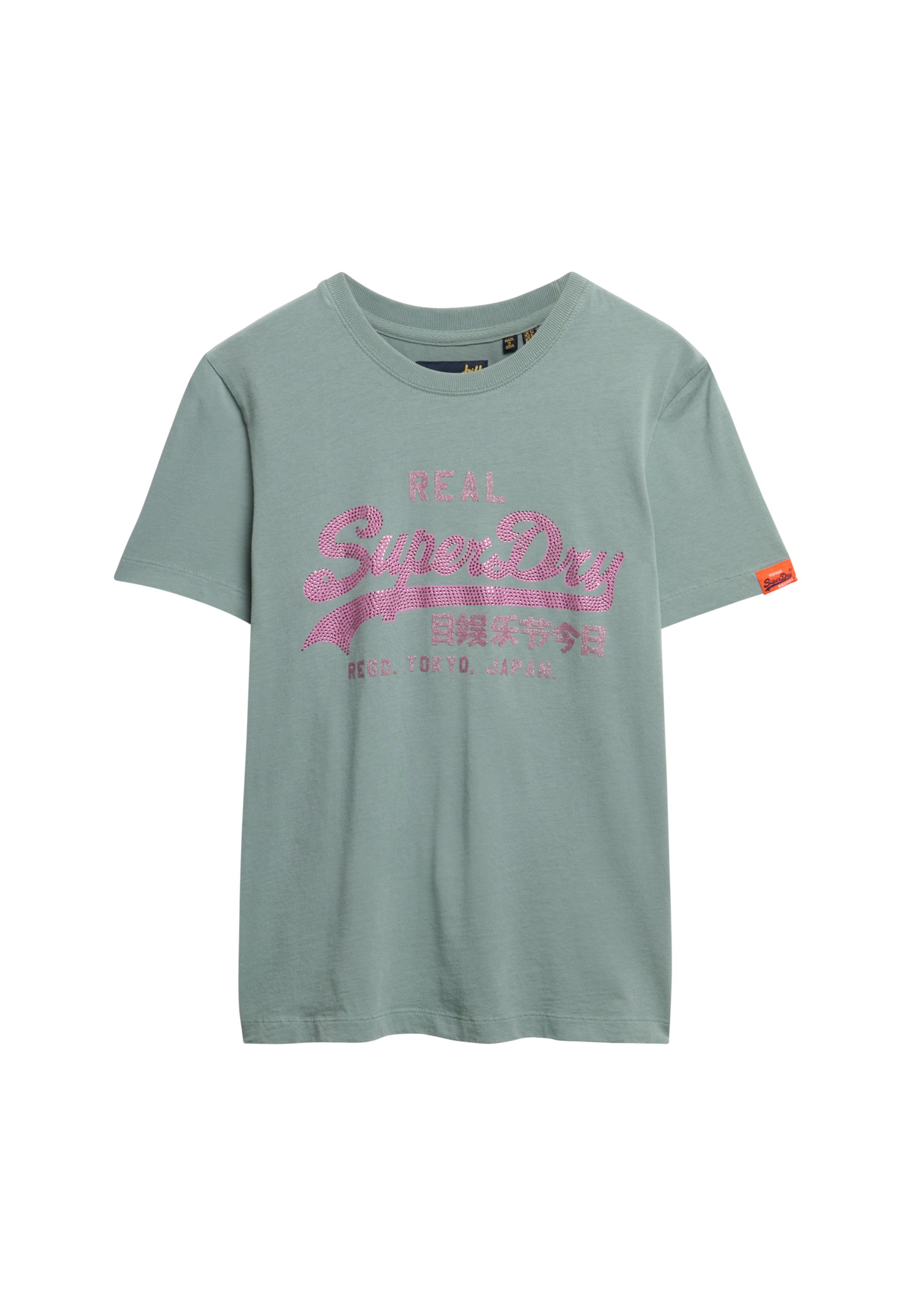 Superdry Kurzarmshirt »VL RHINESTONE SLIM TEE«