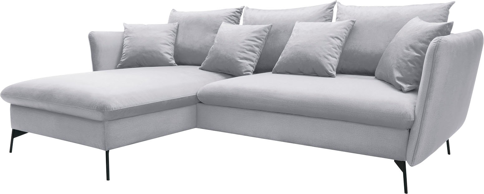 OTTO home Ecksofa »LIVORNO,258 cm, L-Form,« Schlaffunktion u. Bettkasten (1 günstig online kaufen