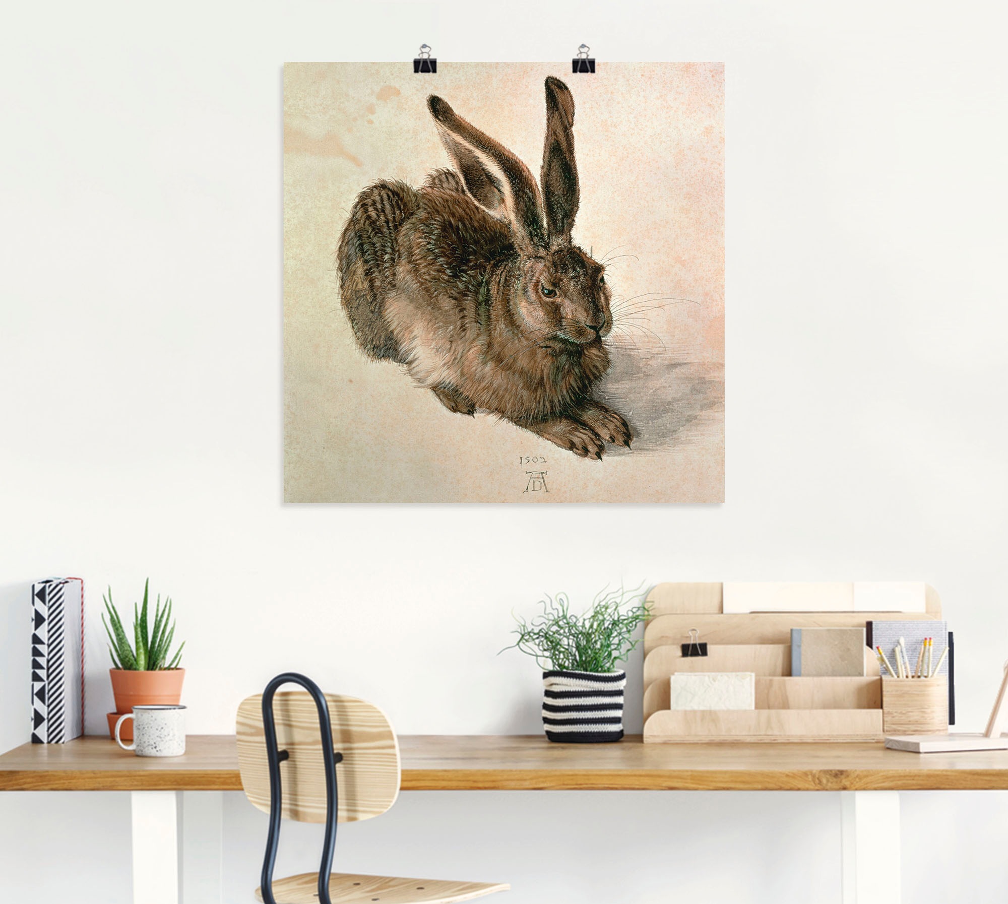 Artland Wandbild »Junger Feldhase. 1502« Wildtiere 1 Stk. tlg. als Leinwandbild, Poster in verschied. Größen