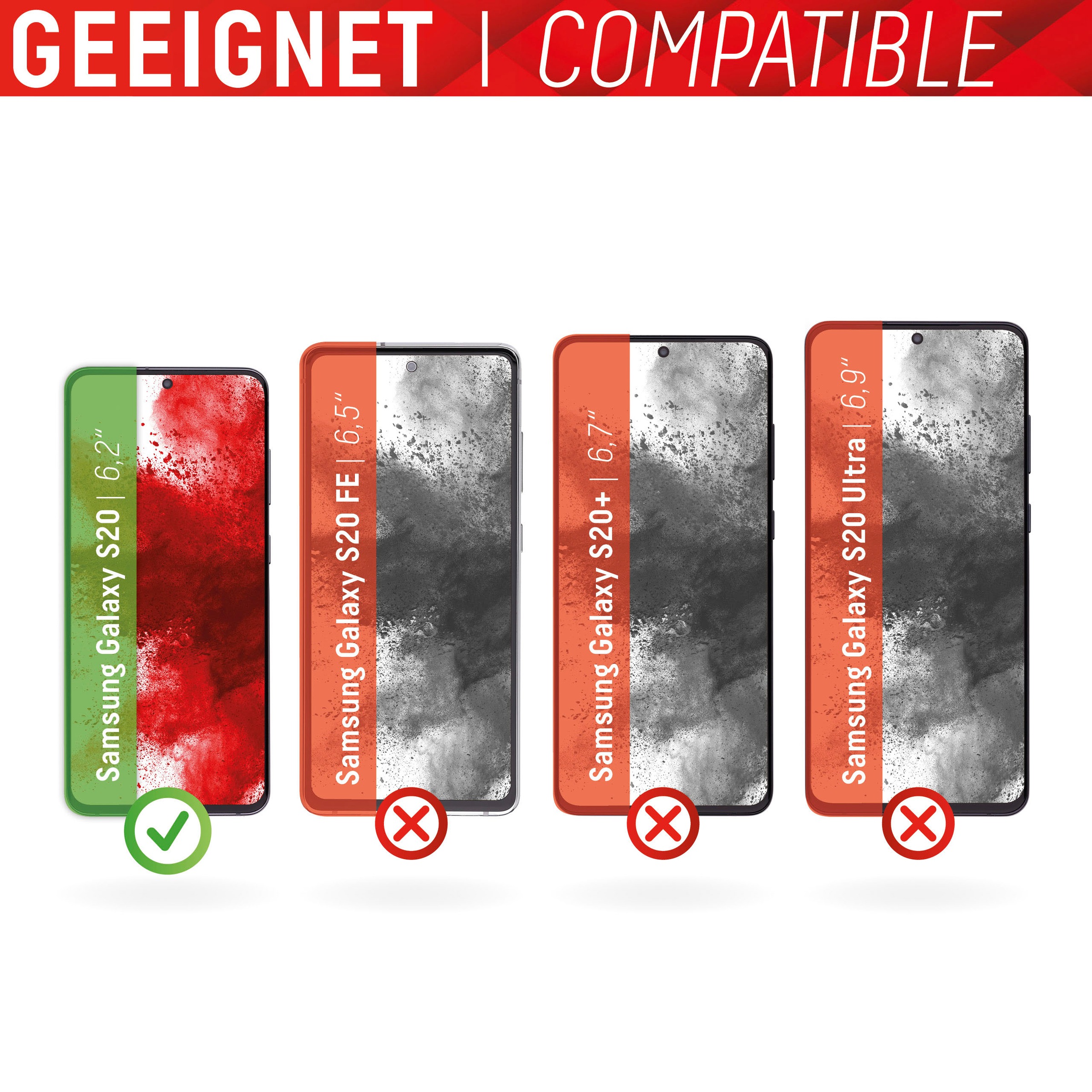 4. Bild von Displex Displayschutzglas »DISPLEX Real Glass Panzerglas für Samsung Galaxy S20/S20 5G (6,2")«