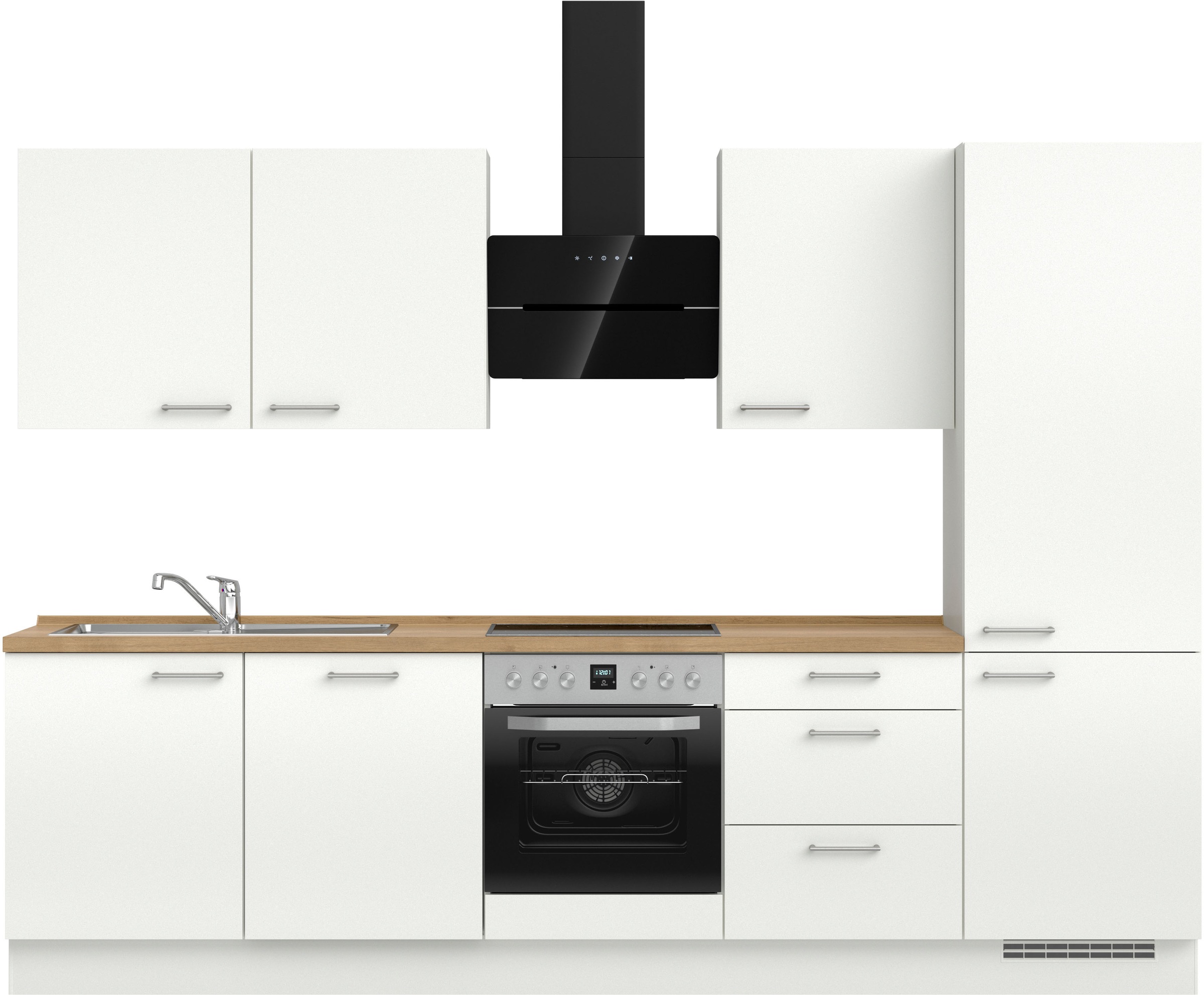 nobilia® Küchenzeile »"Laser II", Ausrichtung wählbar, Breite 300 cm« vormo günstig online kaufen