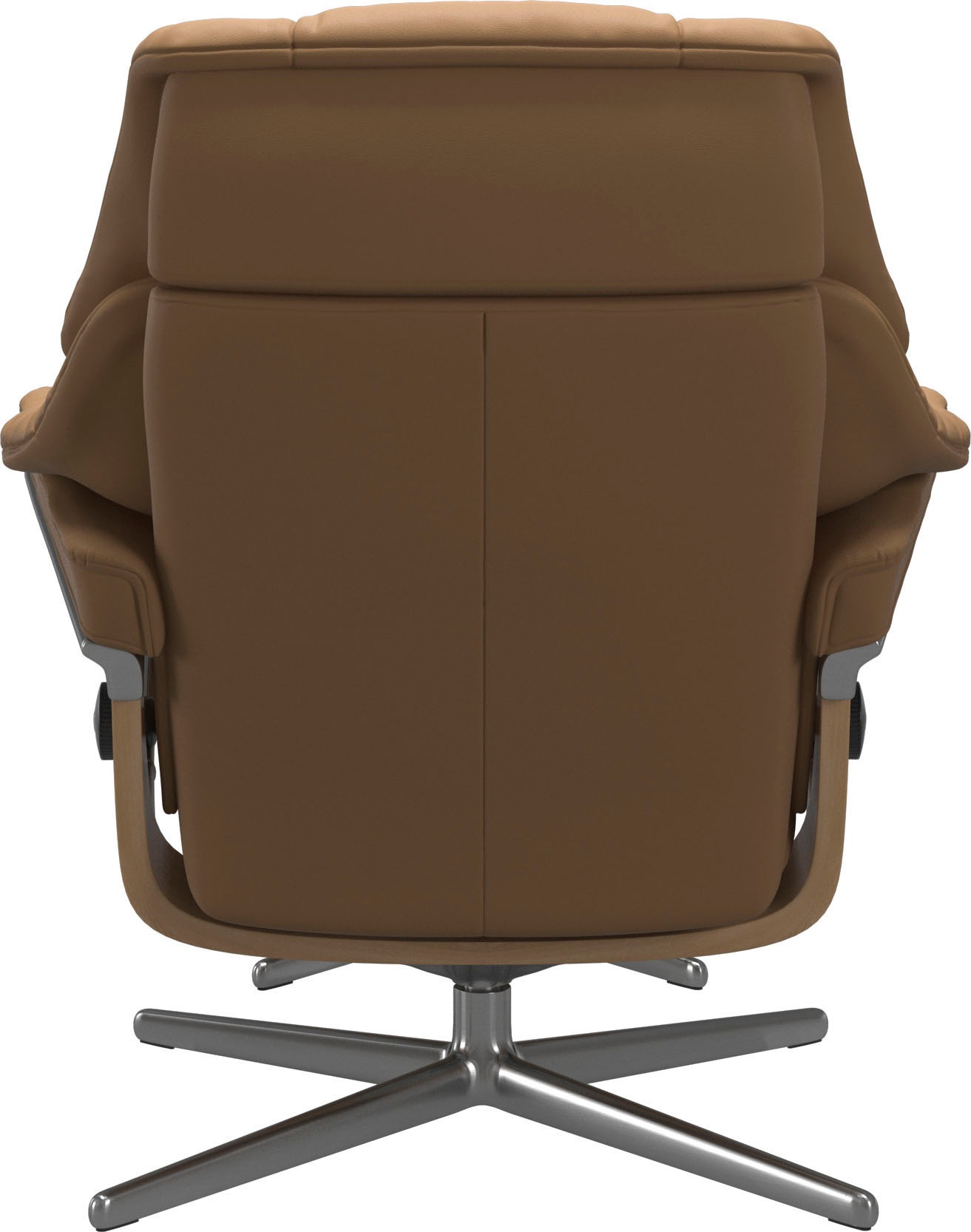 Stressless® Relaxsessel »Reno«, (Set, Relaxsessel mit Hocker), mit Hocker, mit Cross Base, Größe S, M & L, Holzakzent Eiche