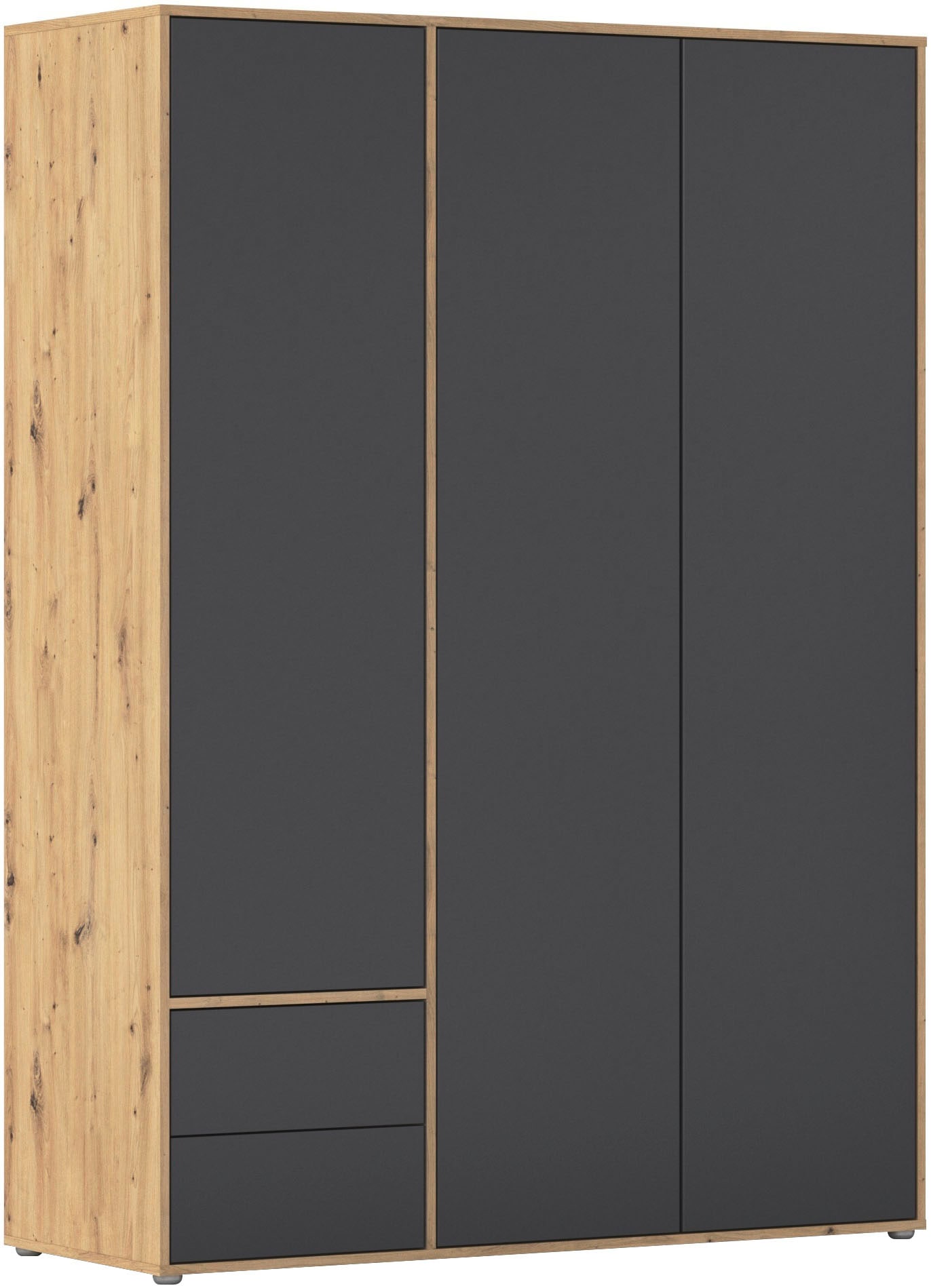 rauch Drehtürenschrank »Kleiderschrank Schrank Garderobe Wäscheschrank NABILA viel Stauraum«, (in 3 verschiedenen Ausstattungen BASIC/CLASSIC/PREMIUM), mit 2 Schubladen und Push-to-Open Funktion TOPSELLER MADE IN GERMANY