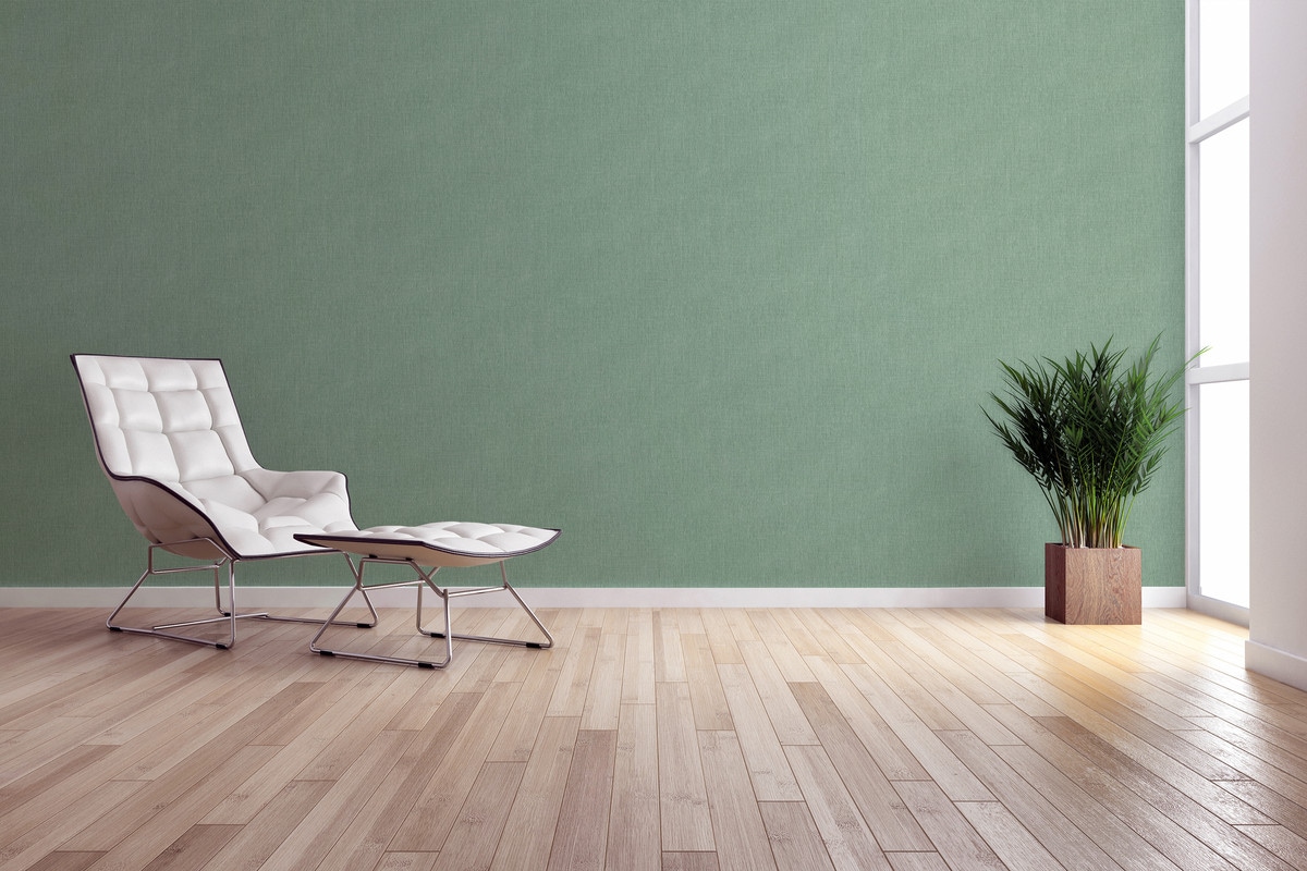 living walls Vliestapete »Stories of Life Tapete Grün modern Vliestapete«, Leinenoptik-uni-einfarbig, Design Wandtapete mit Stofftextur Tapeten Wohnzimmer Schlafzimmer Flur