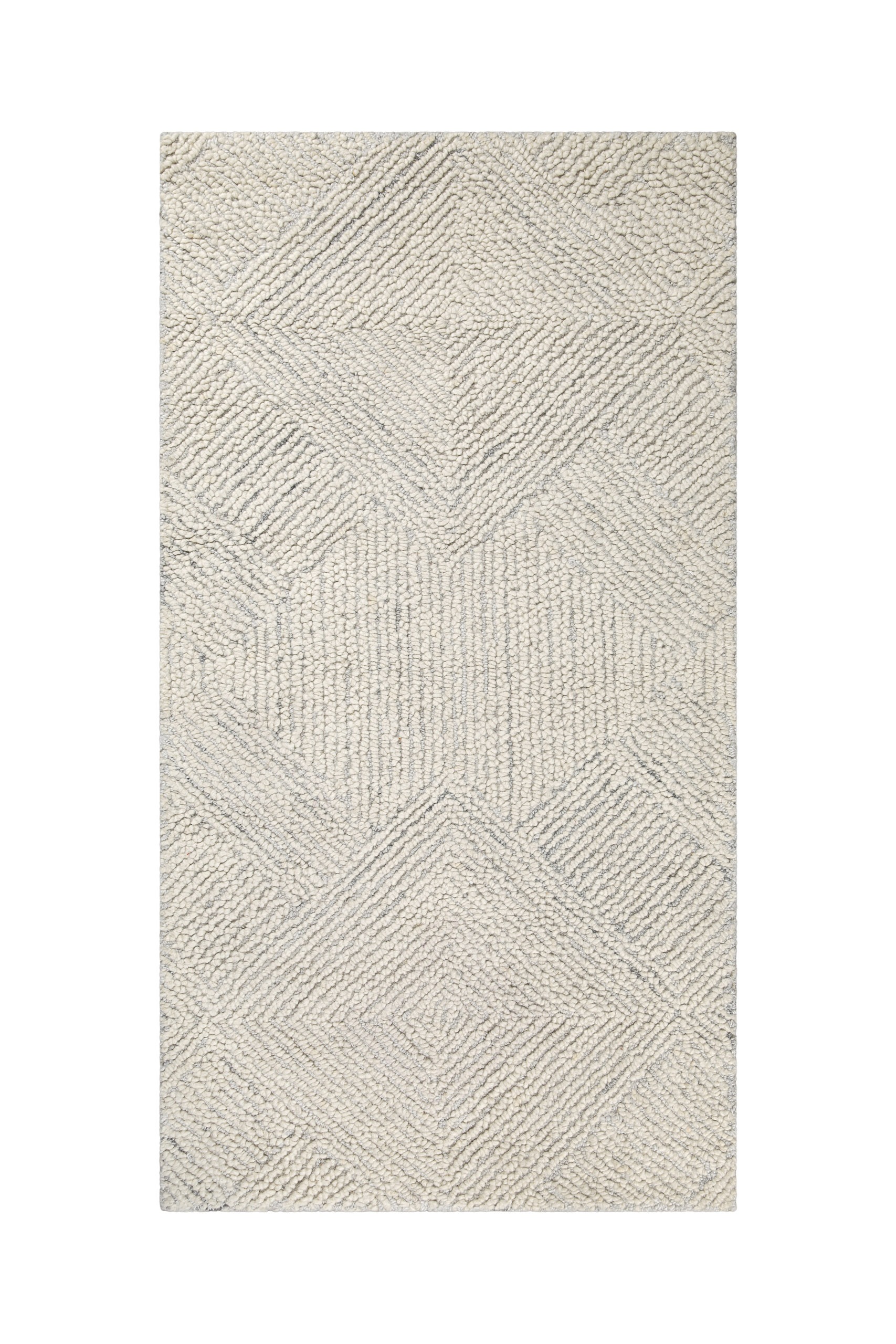 Wecon home Teppich »Hamptons THIRTYTHREE«, rechteckig, 15 mm Höhe, Läufer, Fasermix, Kurzflor, Wohnzimmer, elegant, robust, geometrisch