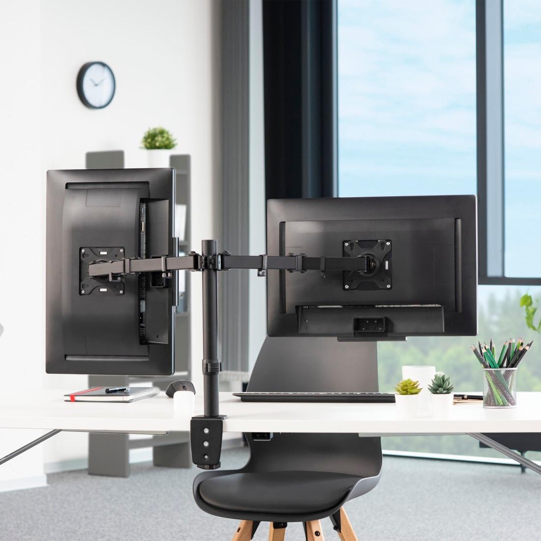 Hama Monitor-Halterung »Bildschirmhalterung, 2 Monitore, 13"-32" Doppelarm«, bis 81 cm Zoll