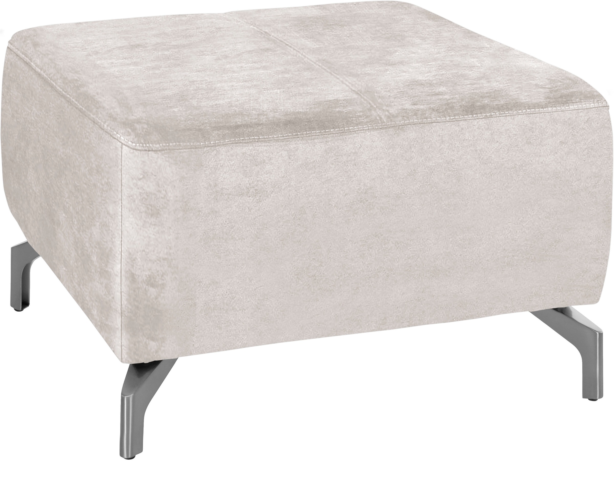 sit&more Hocker »Gizeh«, Fußhöhe 12 cm, wahlweise in 2 unterschiedlichen Fußfarben