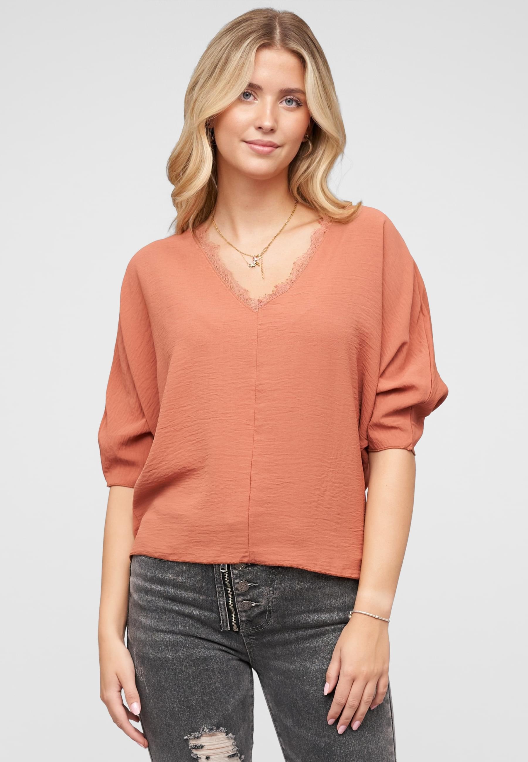 CLOUD 5IVE Klassische Bluse »CLOUD 5IVE Cloud5ive V-Neck Bluse«