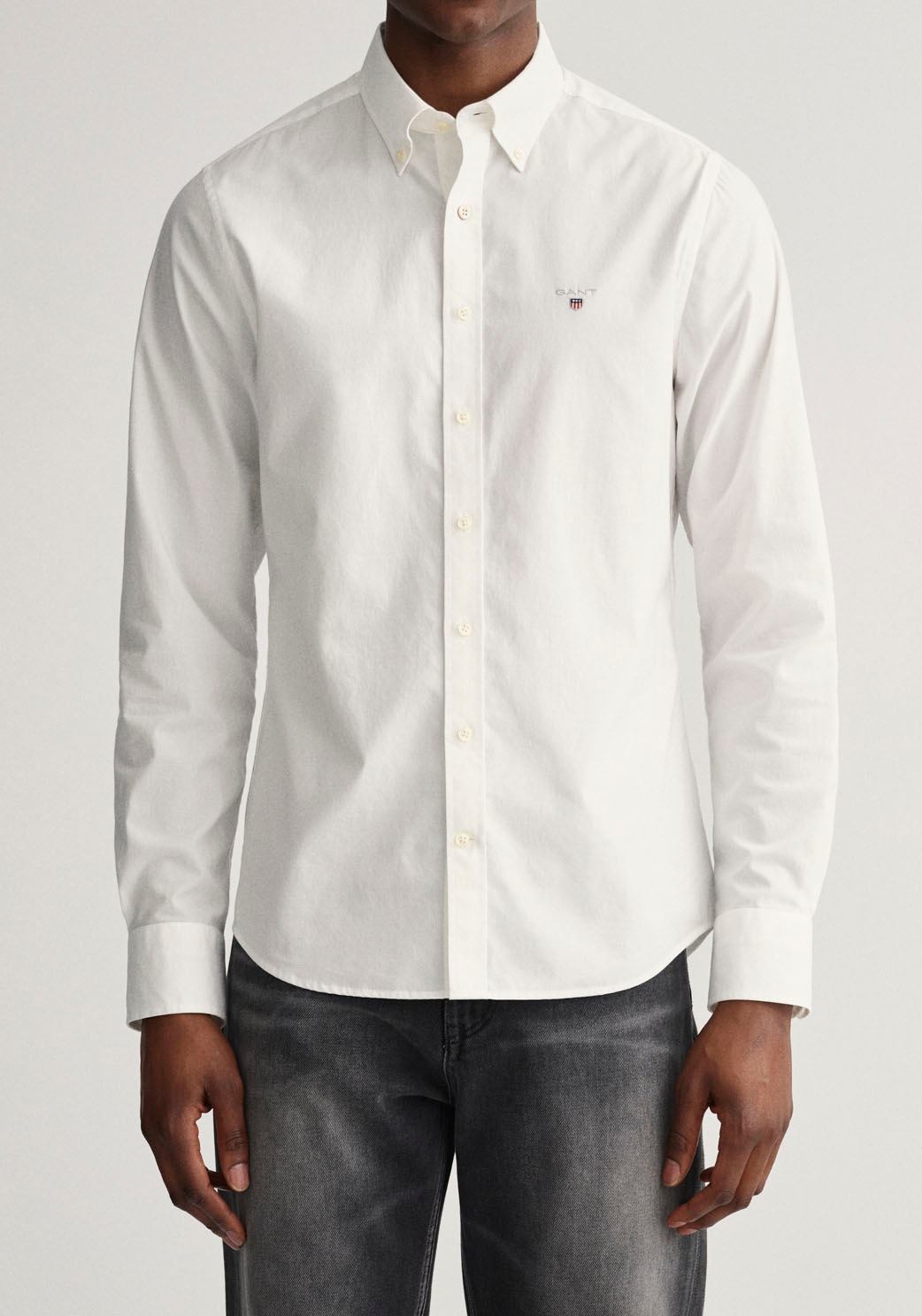 Gant Businesshemd »SLIM BROADCLOTH BD«, mit abgerundetem Saum kaufen