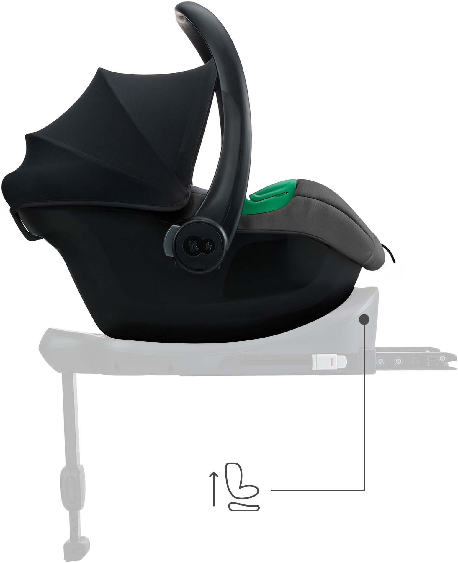 Kinderkraft Babyschale »MINK PRO2 iSize« Klasse 0+ (bis 13 kg)